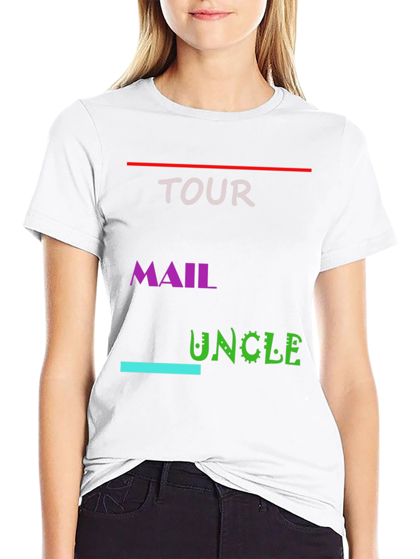 Tour Mail Uncle Graphic Tee - Black