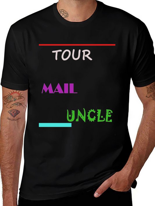 Tour Mail Uncle Graphic Tee - Black