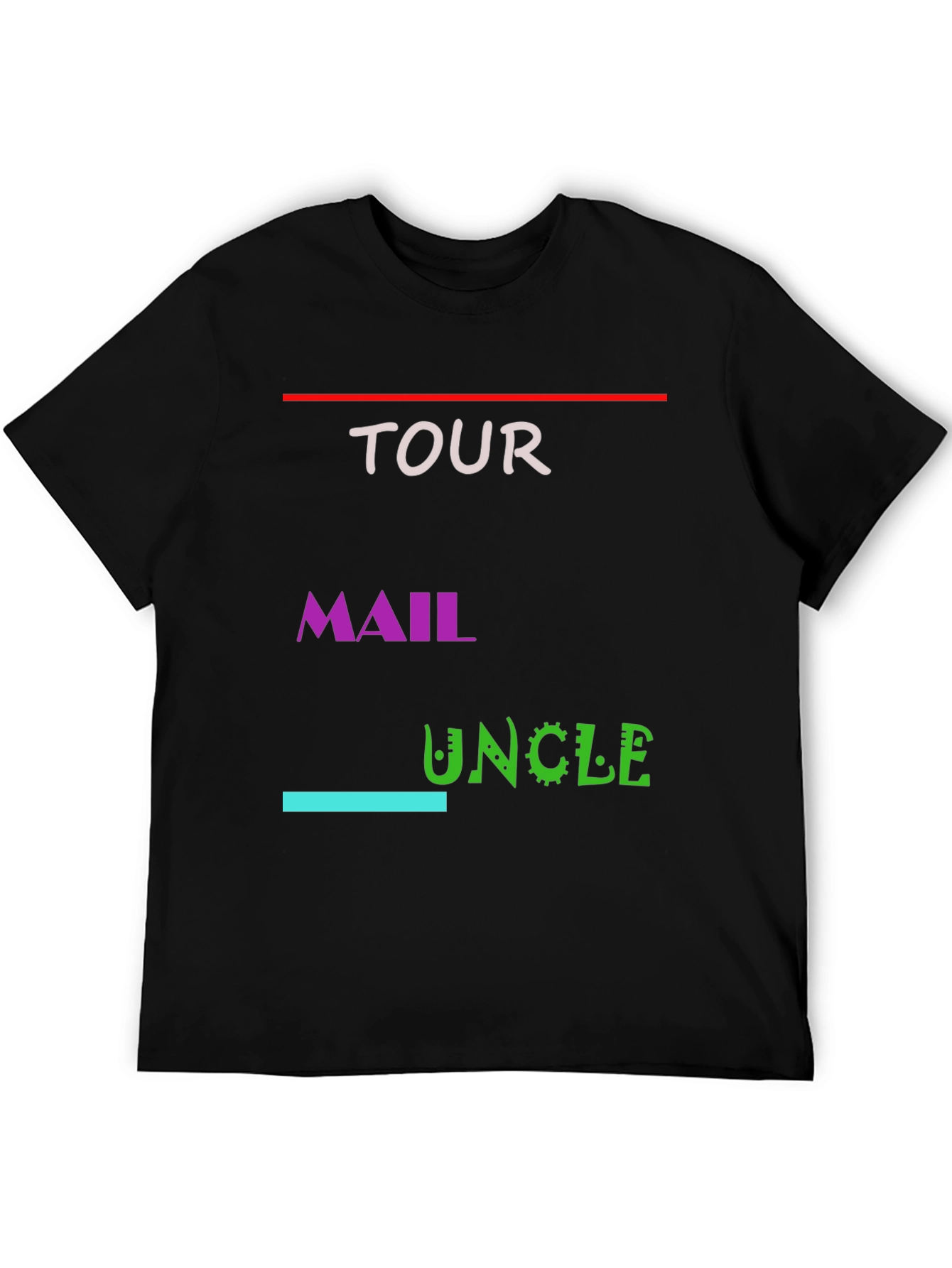Tour Mail Uncle Graphic Tee - Black