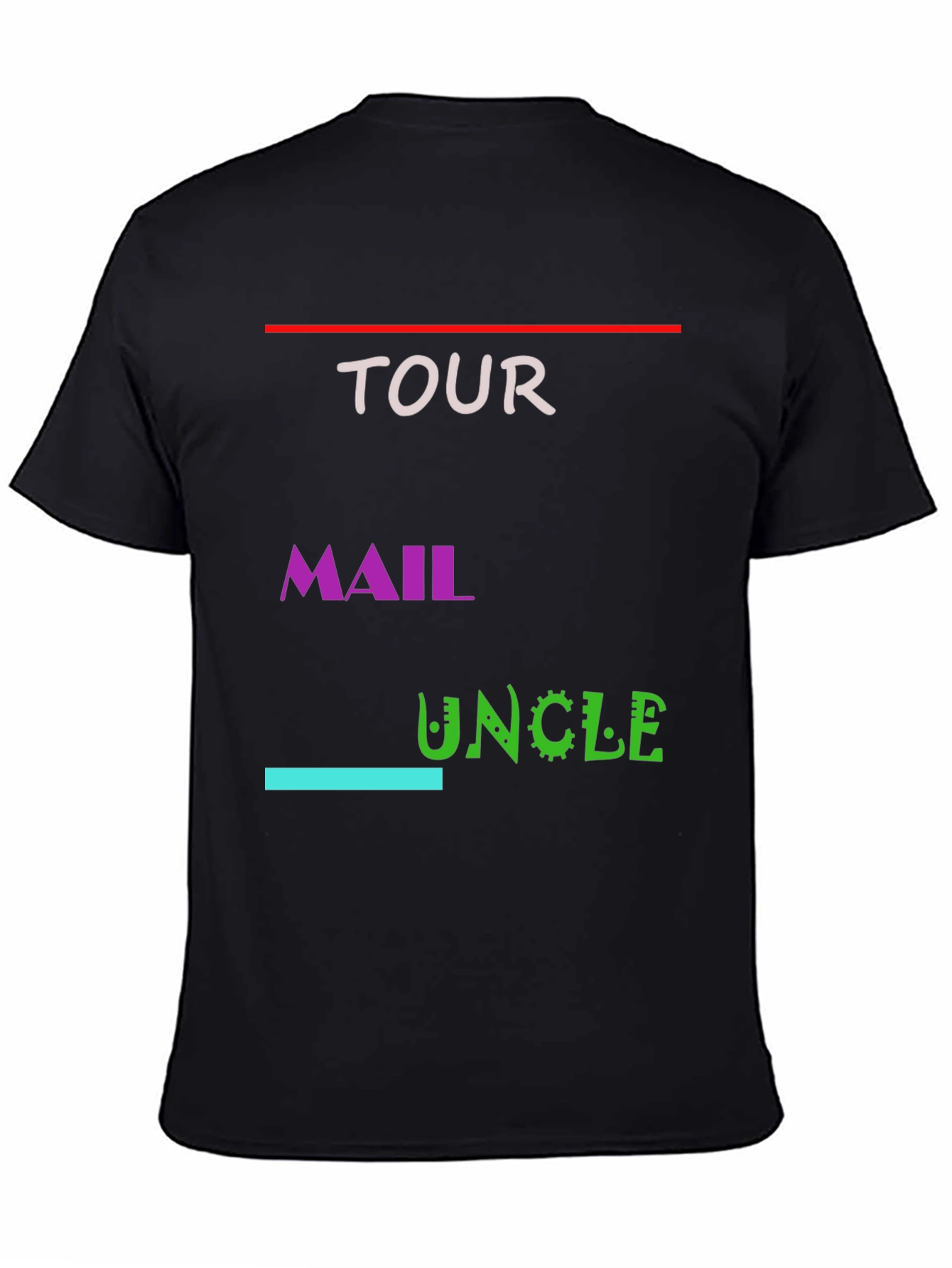 Tour Mail Uncle Graphic Tee - Black