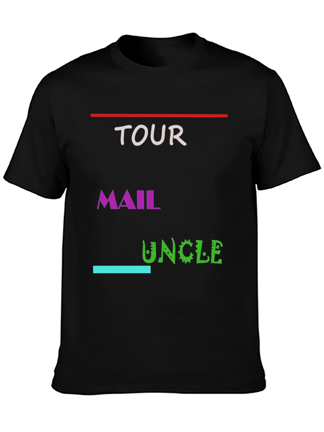 Tour Mail Uncle Graphic Tee - Black