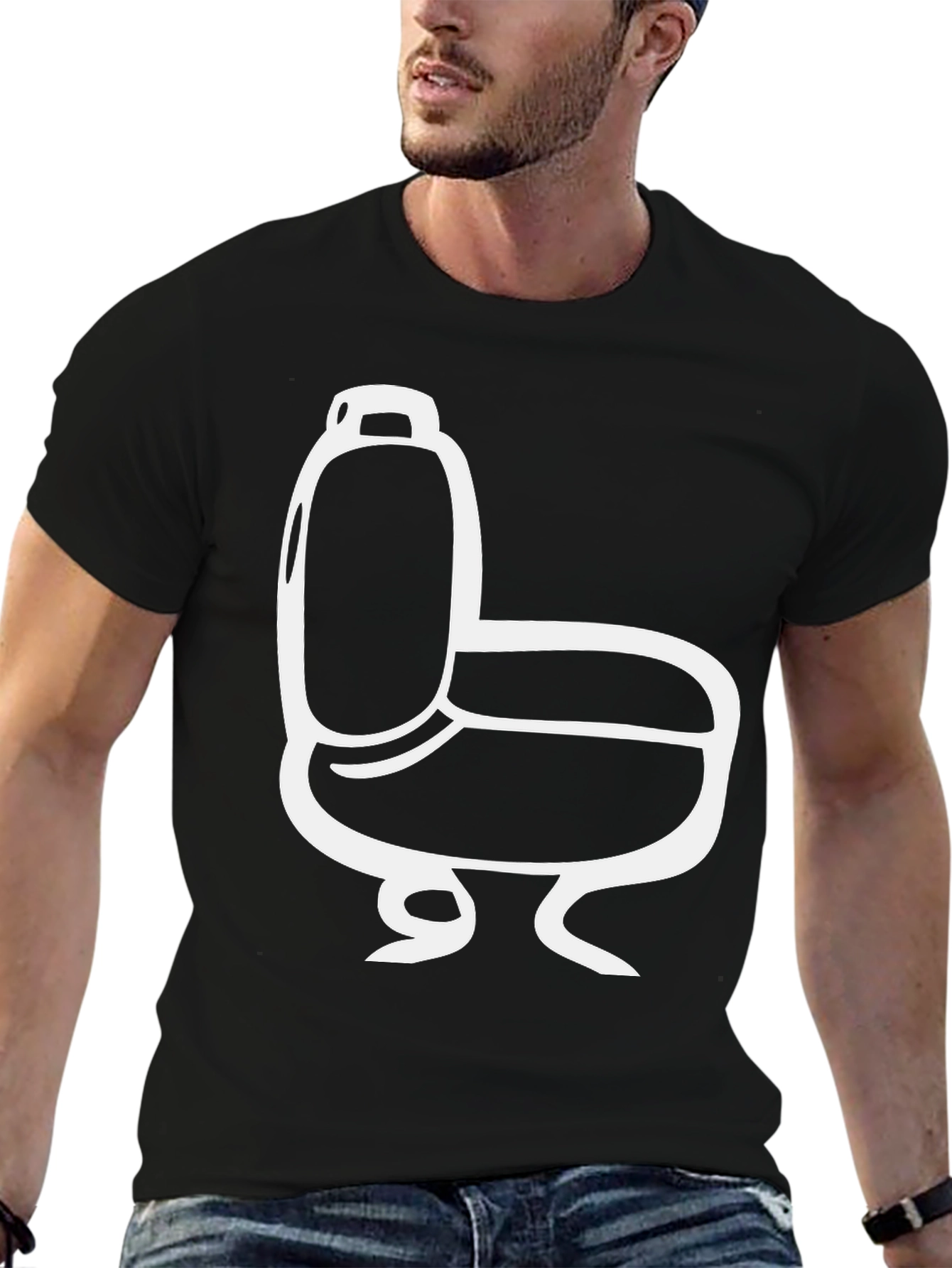 Toilet Graphic Tee - Funny Bathroom Humor Shirt