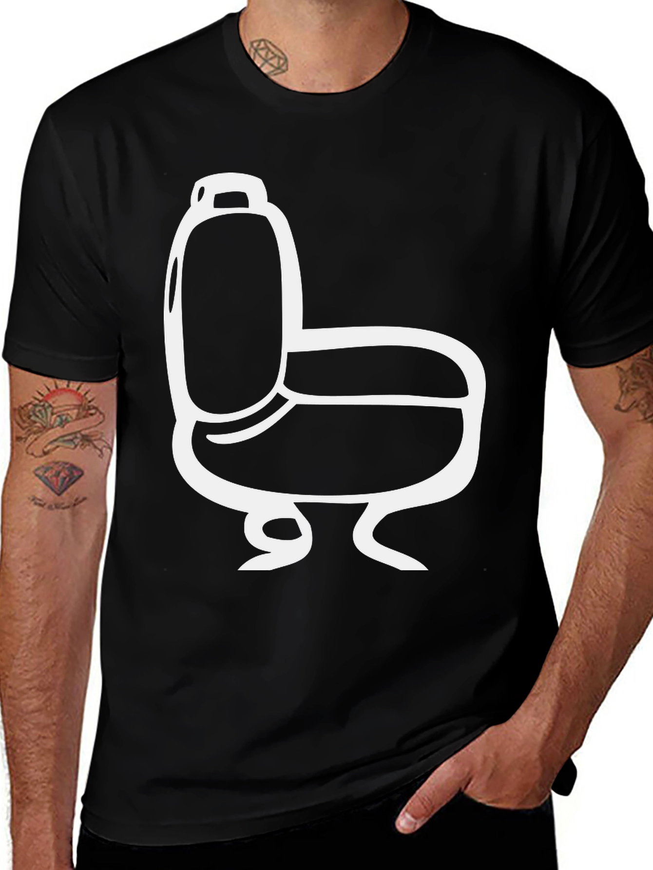 Toilet Graphic Tee - Funny Bathroom Humor Shirt