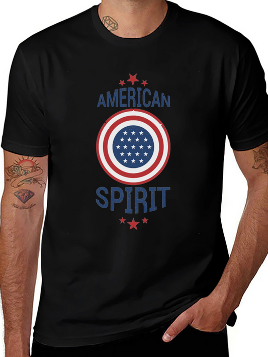 American Spirit Graphic Print T-Shirt