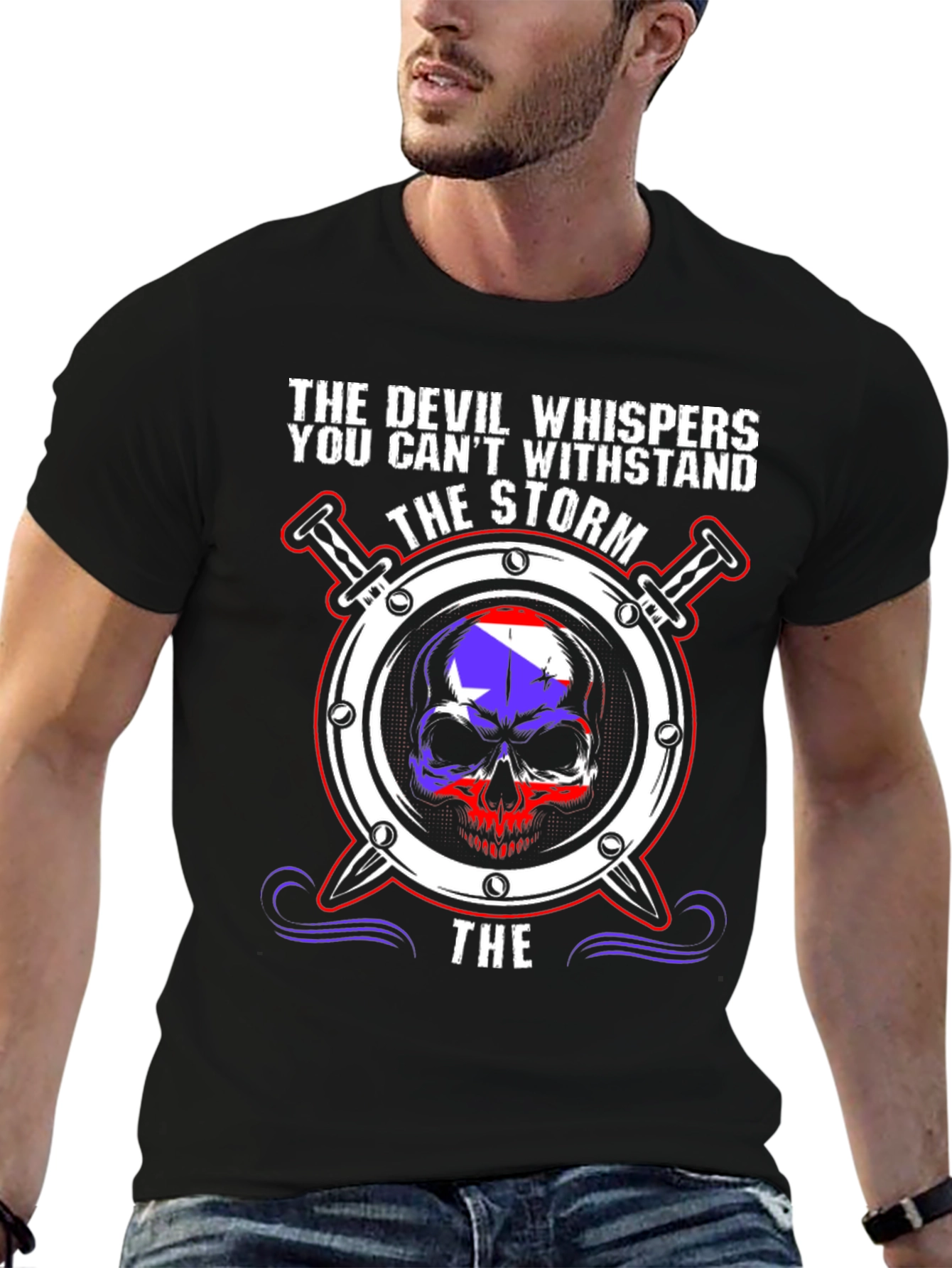 The Storm Skull Graphic T-Shirt