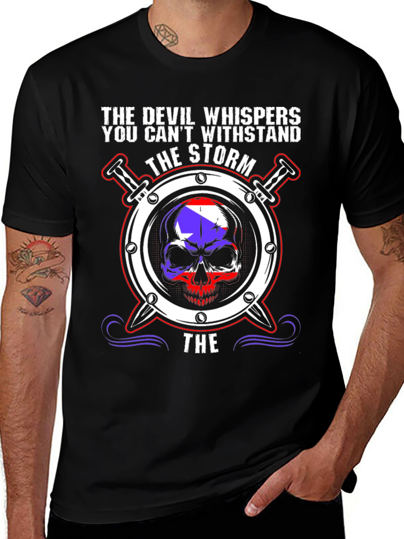 The Storm Skull Graphic T-Shirt