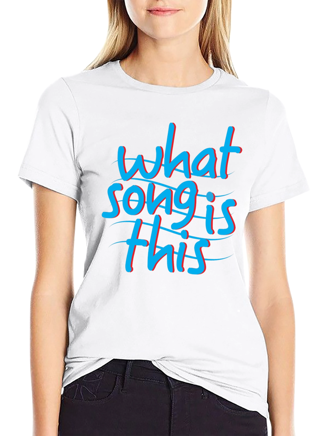 What Song is This Black Graphic Tee Shirt