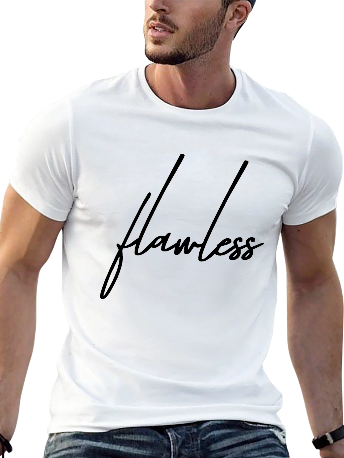Flawless Black Graphic T-Shirt