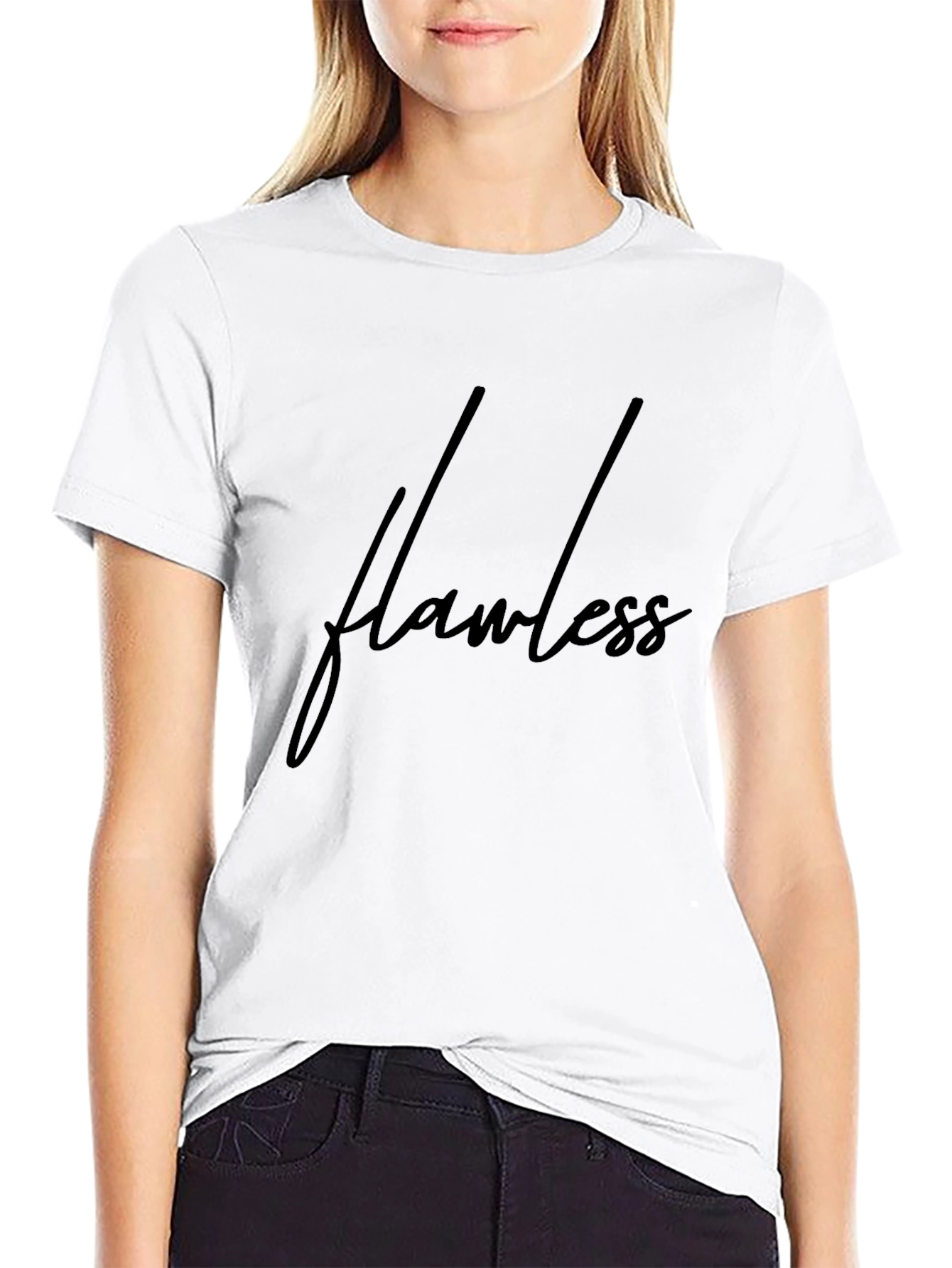 Flawless Black Graphic T-Shirt