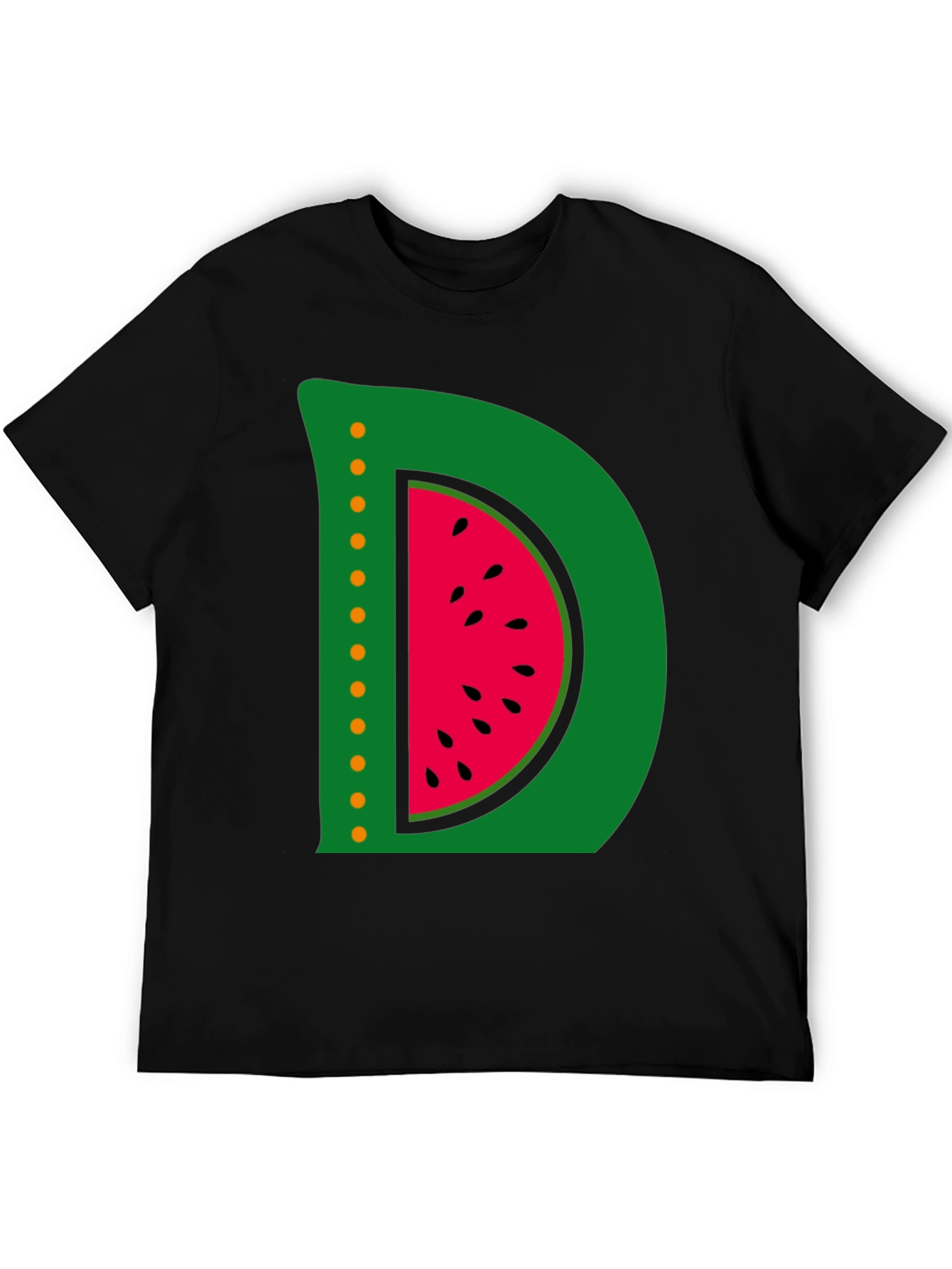 Watermelon Letter D Graphic T-Shirt
