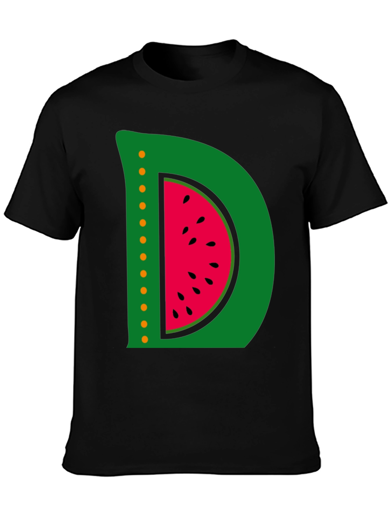 Watermelon Letter D Graphic T-Shirt