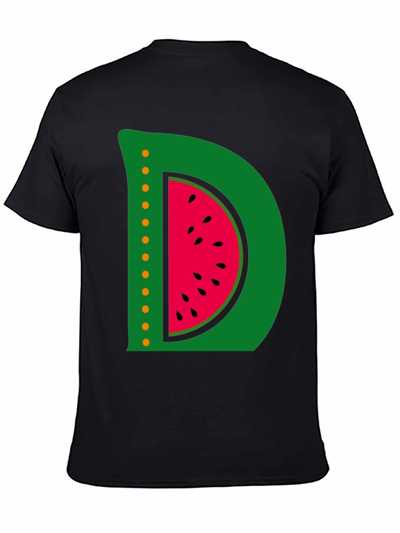 Watermelon Letter D Graphic T-Shirt