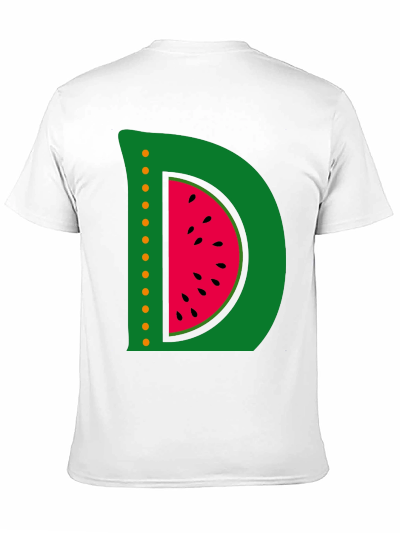 Watermelon Letter D Graphic T-Shirt
