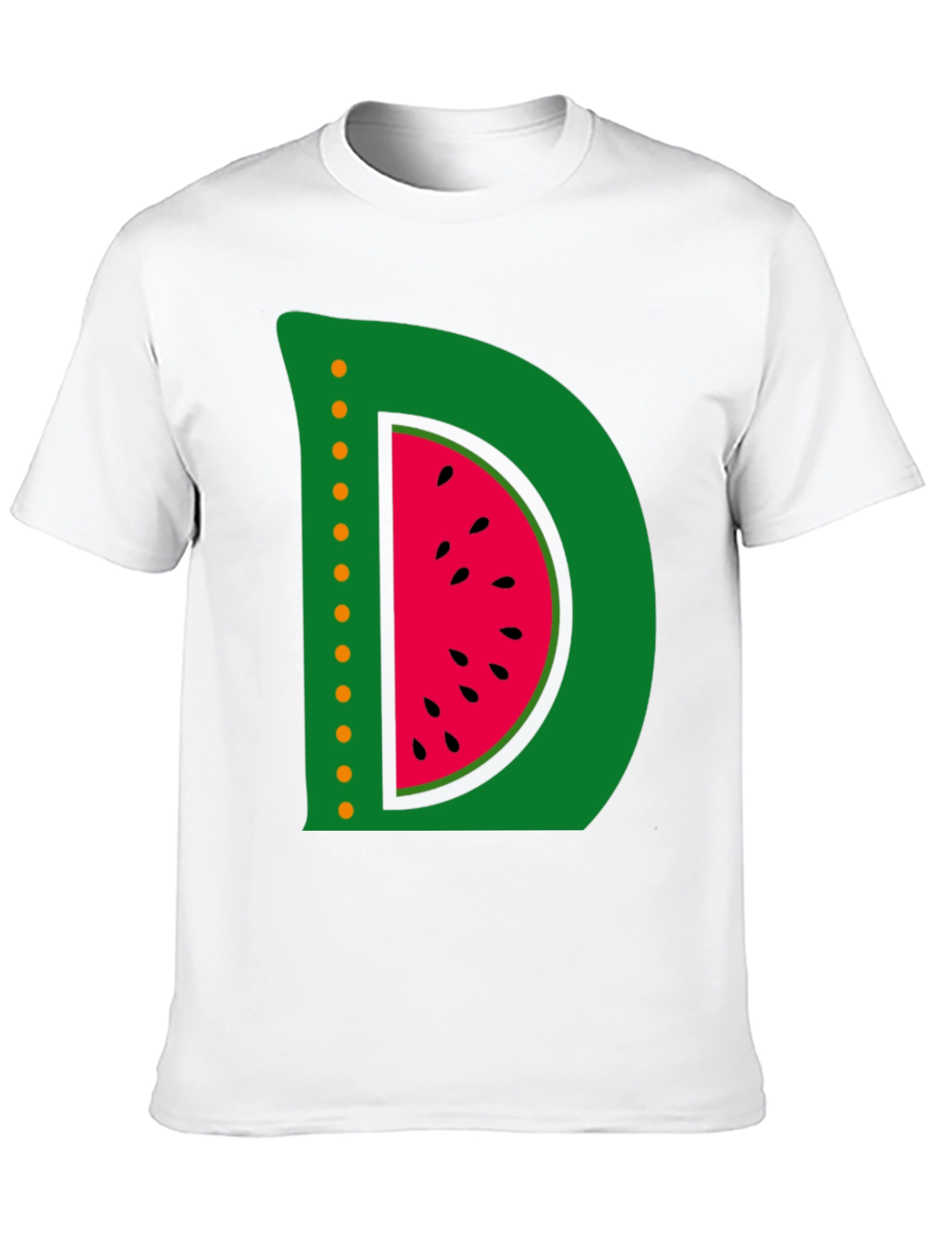 Watermelon Letter D Graphic T-Shirt