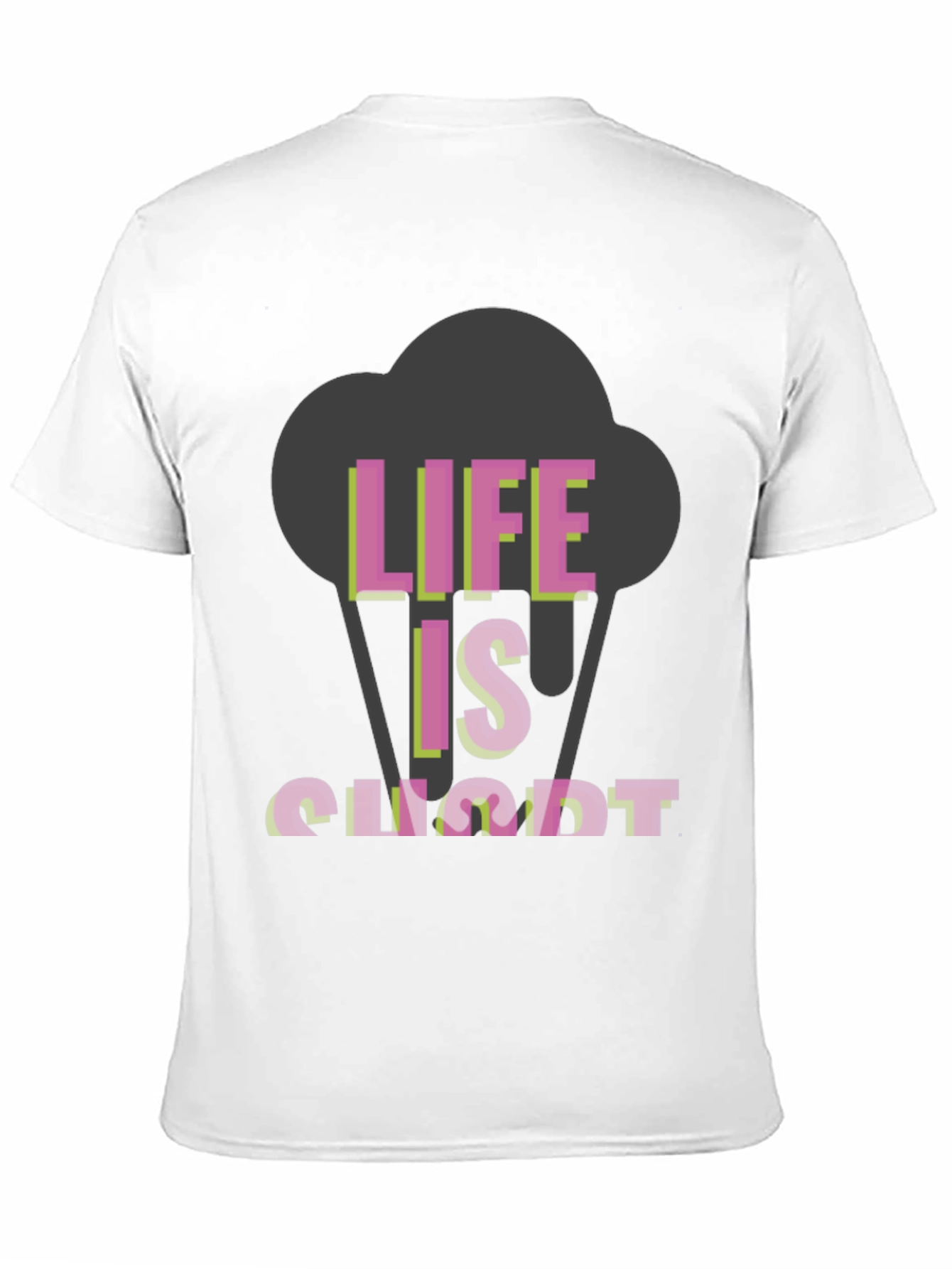 Life Is Short Graphic Tee - Black