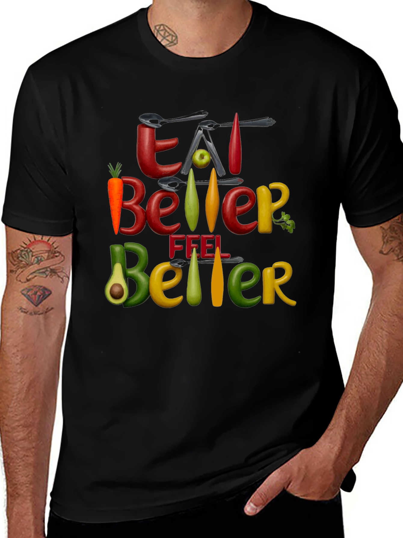 Eat Better Feel Better Graphic Tee