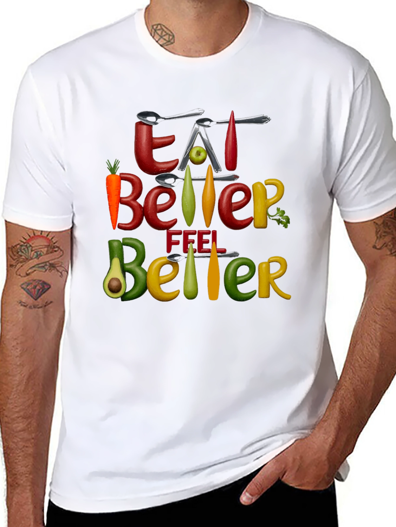 Eat Better Feel Better Graphic Tee