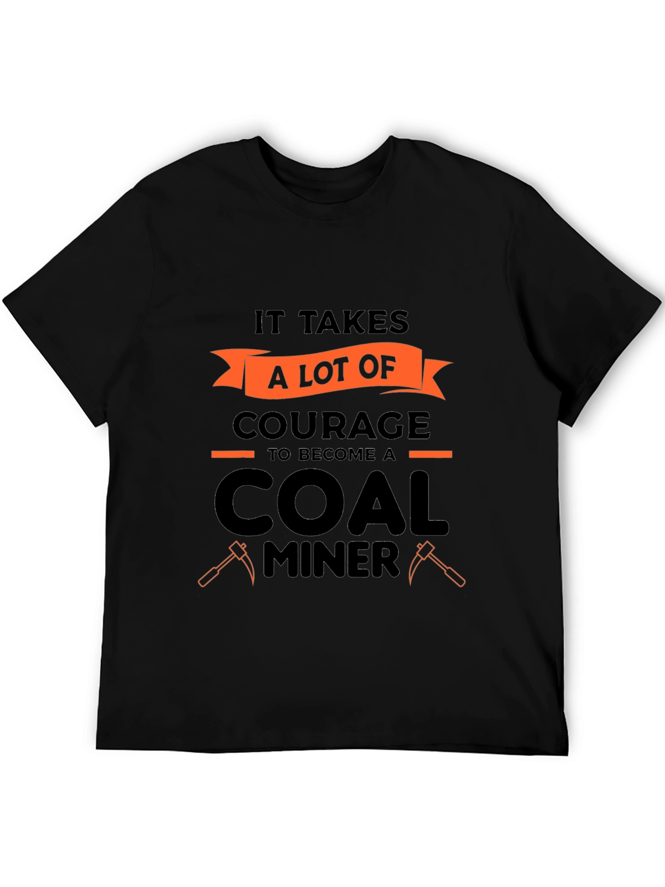 Courage Coal Miner Graphic Tee - Black
