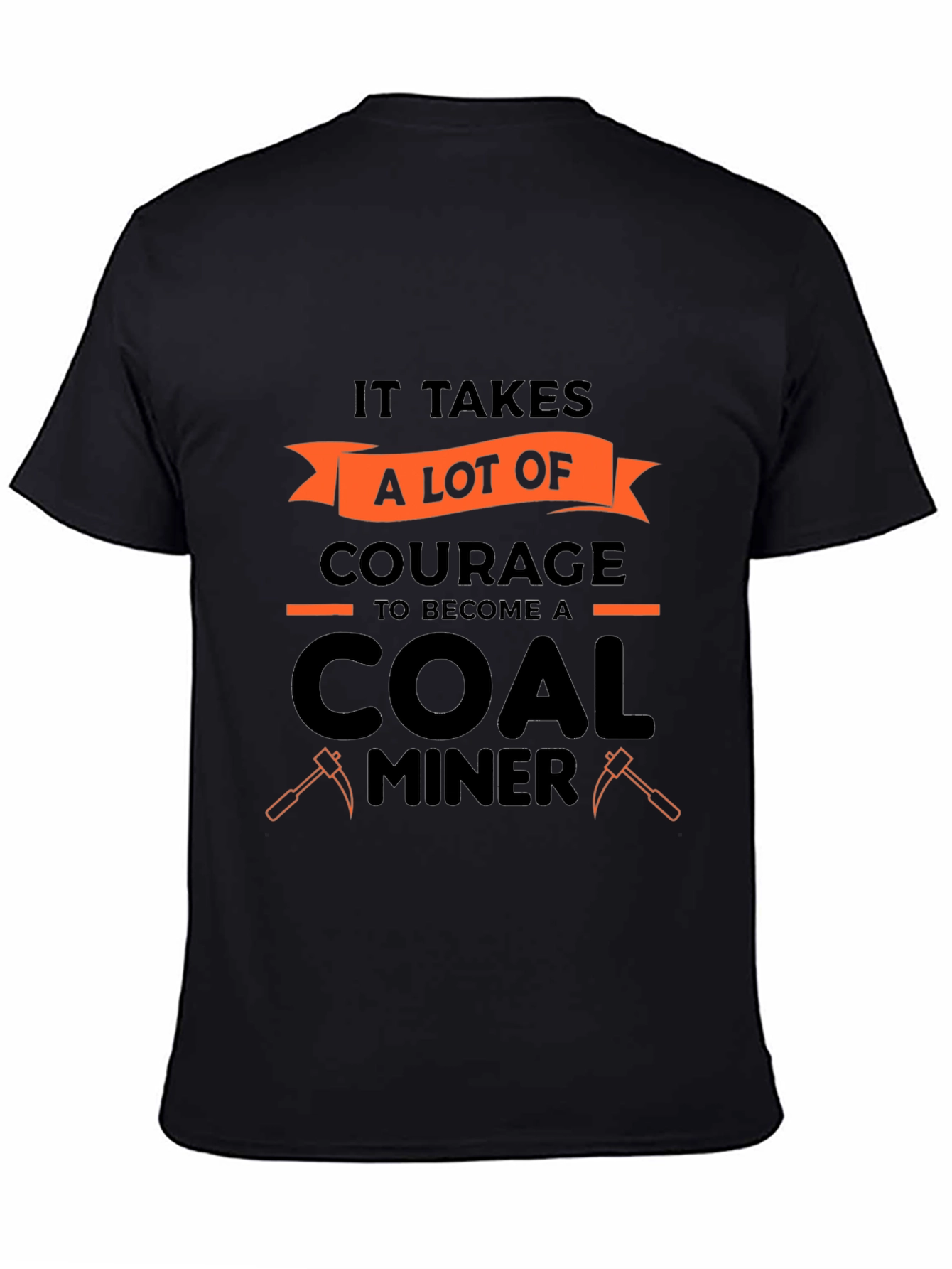 Courage Coal Miner Graphic Tee - Black