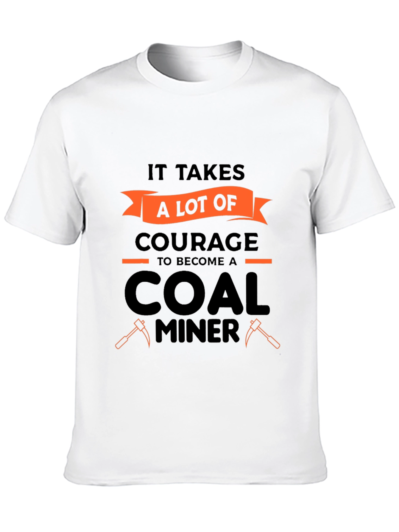 Courage Coal Miner Graphic Tee - Black