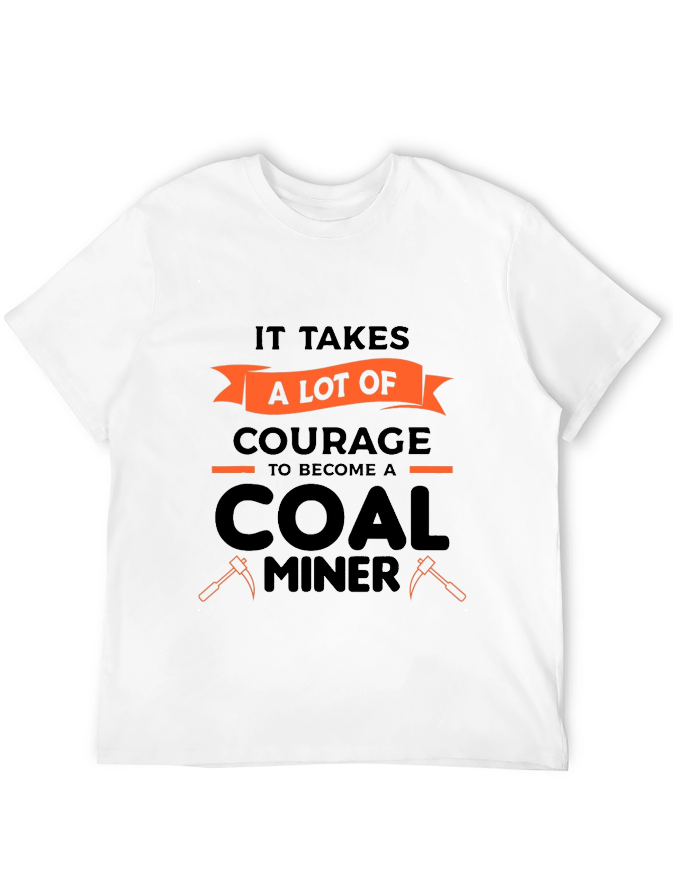 Courage Coal Miner Graphic Tee - Black