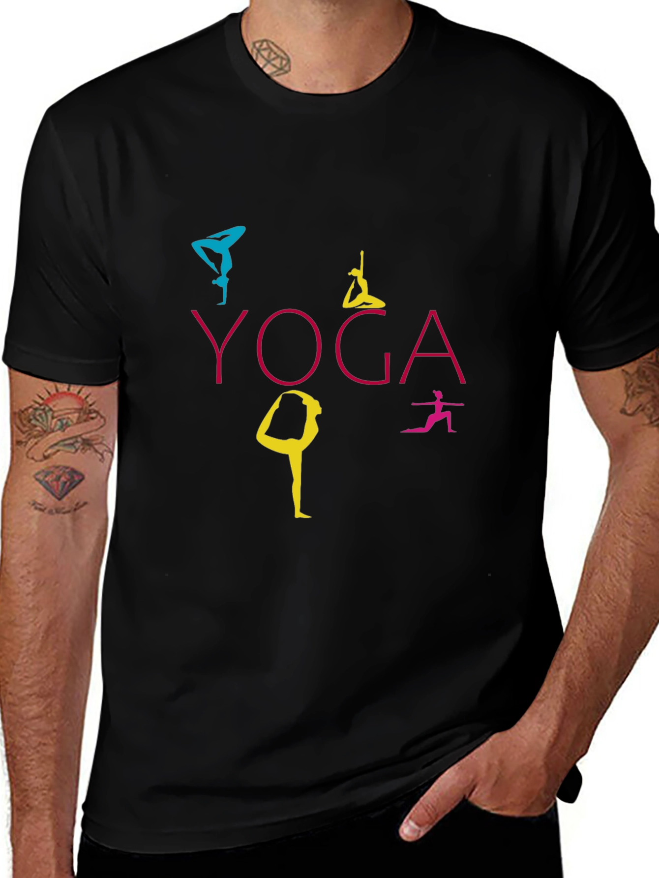 Yoga Graphic Print T-Shirt