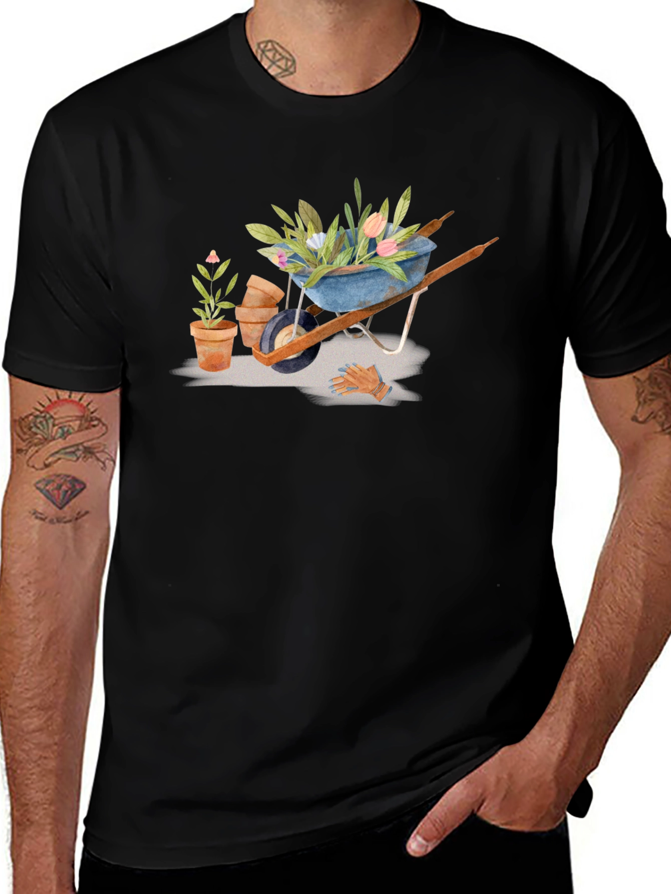 Gardening Wheelbarrow T-Shirt