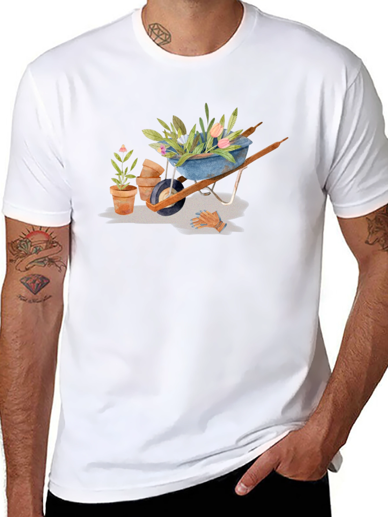 Gardening Wheelbarrow T-Shirt