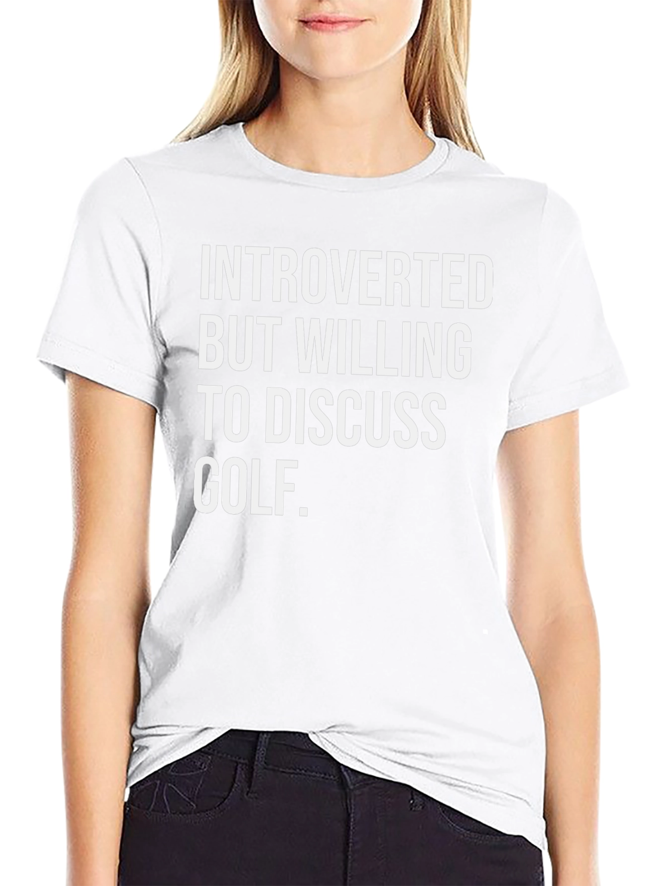 Introverted Golf T-Shirt: Discuss Golf