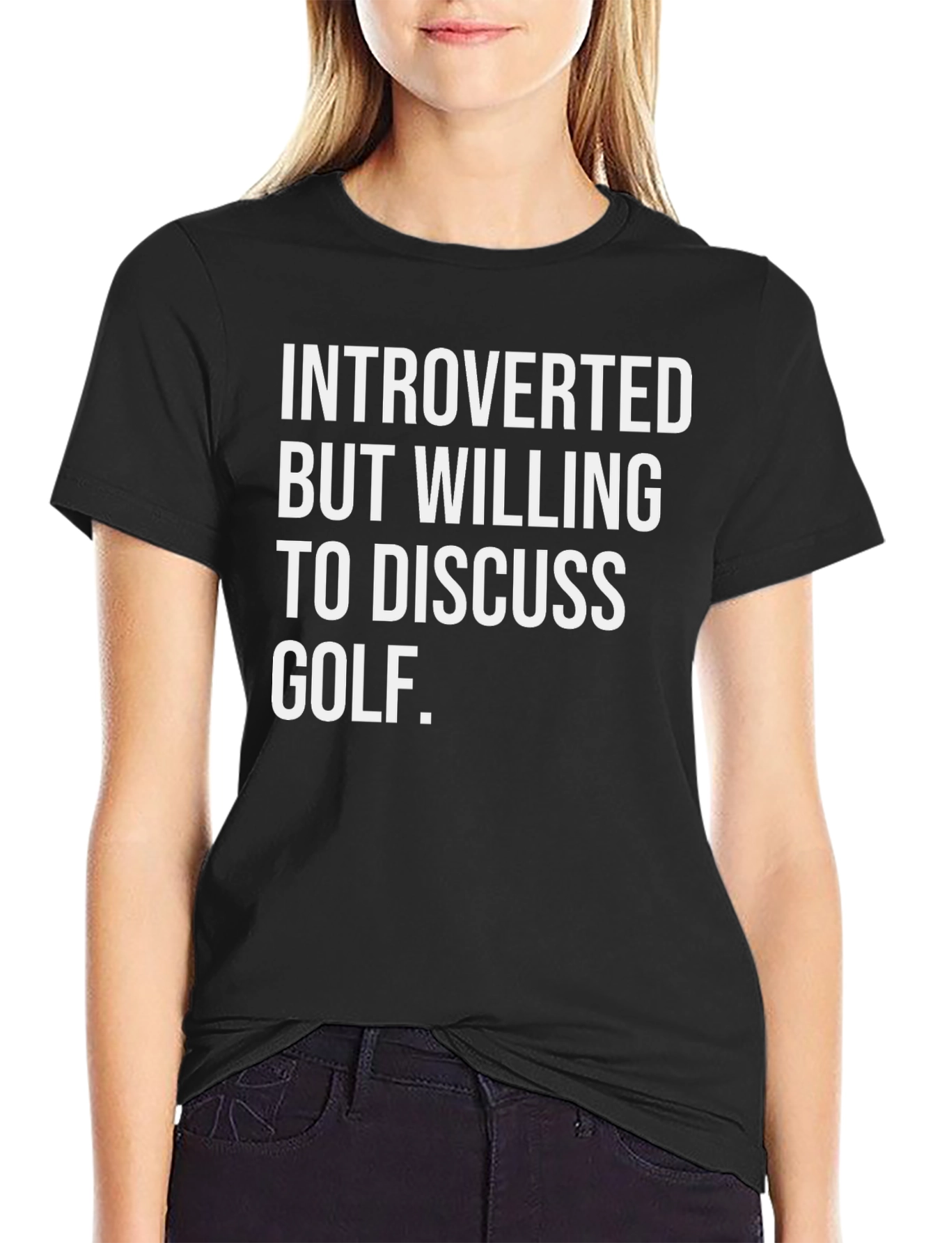 Introverted Golf T-Shirt: Discuss Golf
