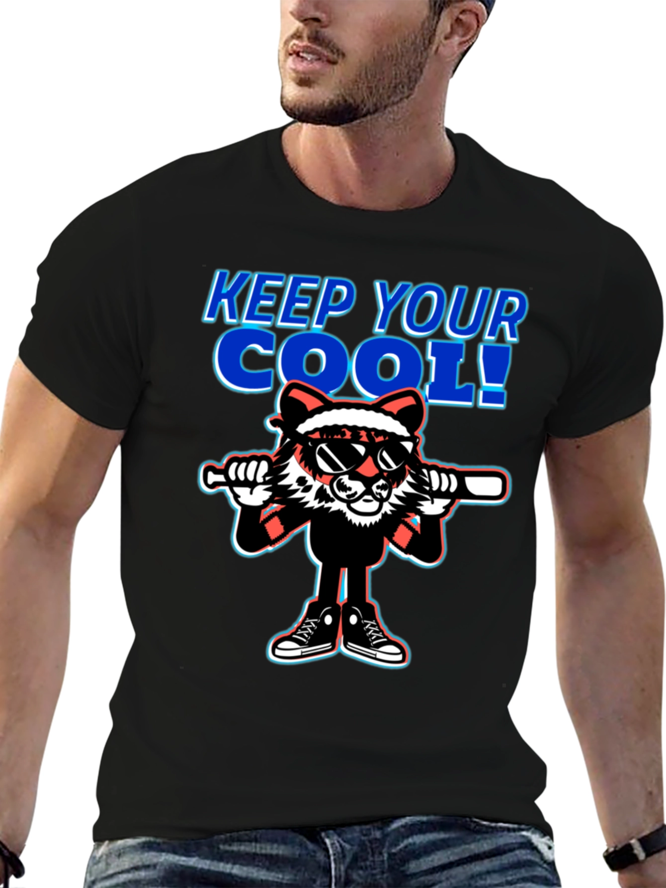 Cool Cartoon Character Graphic T-Shirt