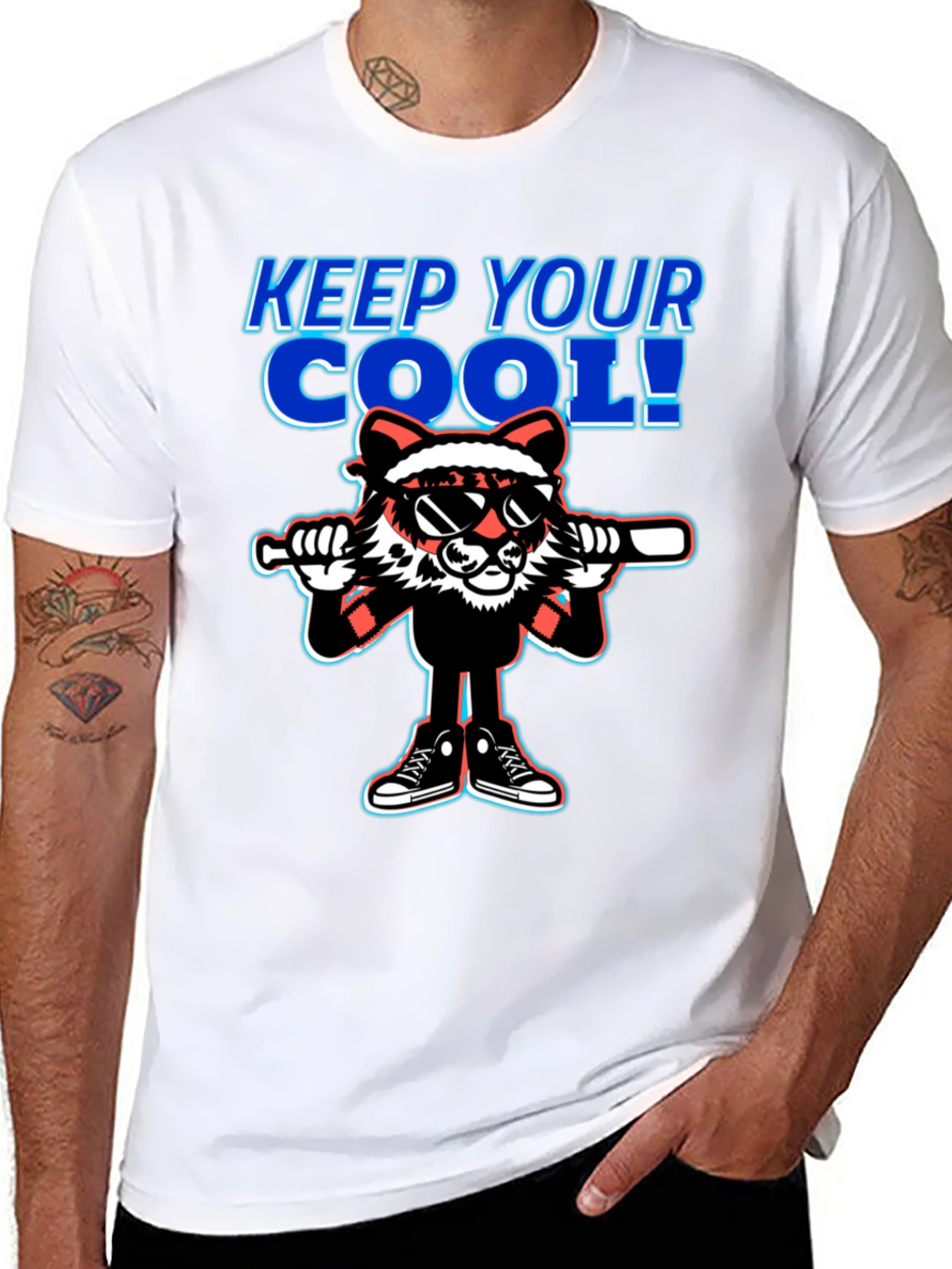 Cool Cartoon Character Graphic T-Shirt