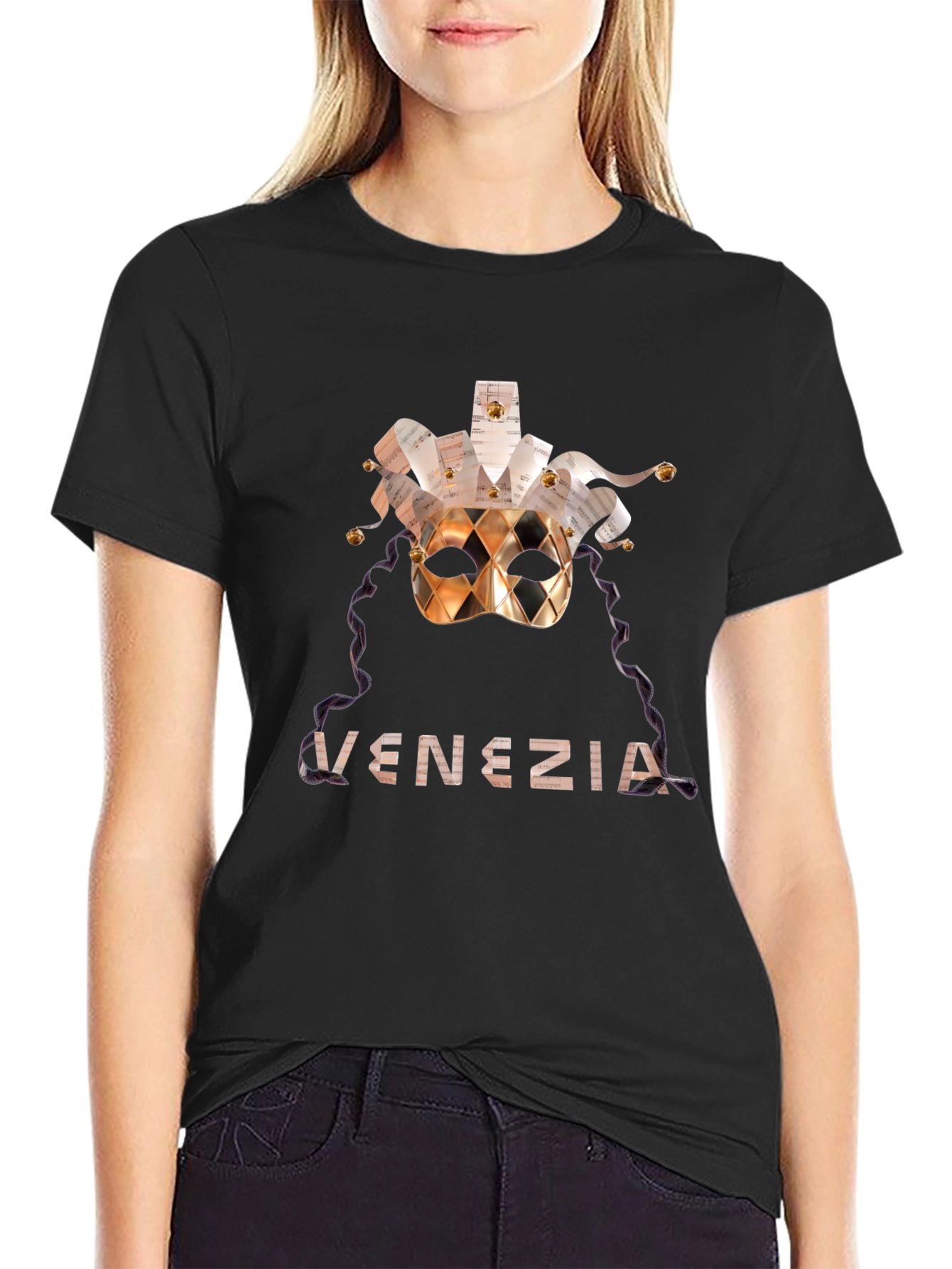 Venice Mask Graphic T-Shirt