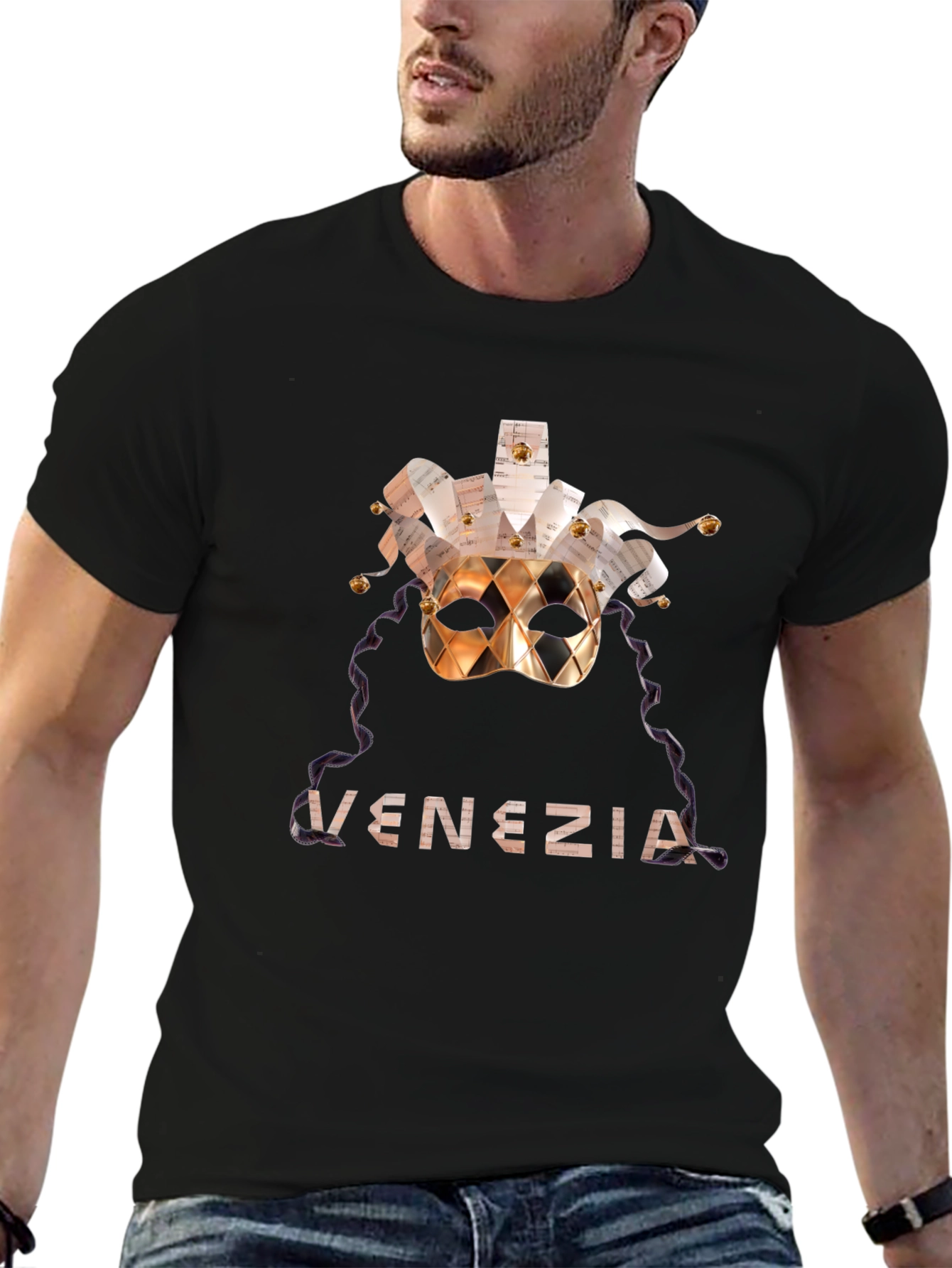Venice Mask Graphic T-Shirt
