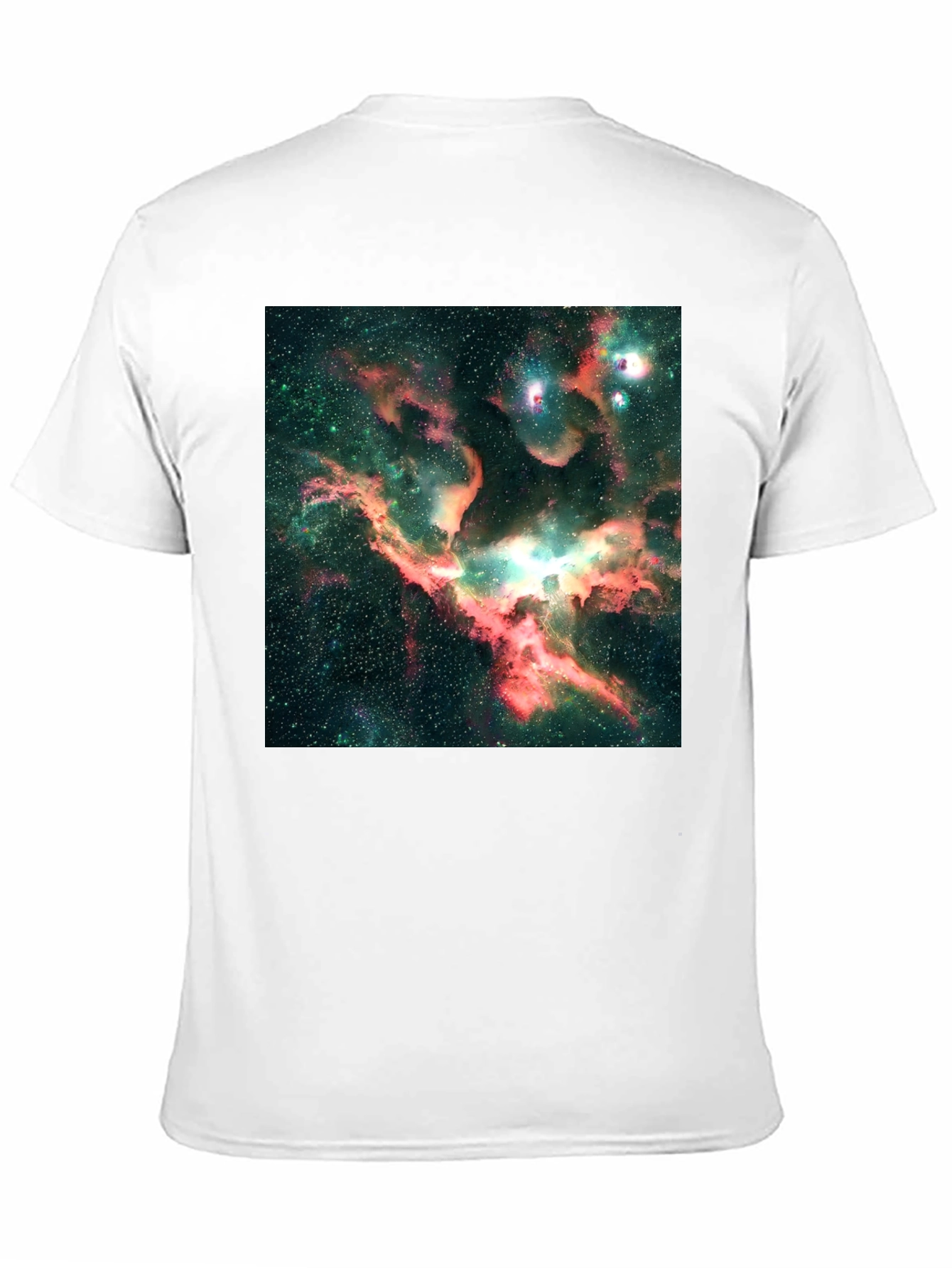 Nebula Print Black T-Shirt - Galaxy Design Tee