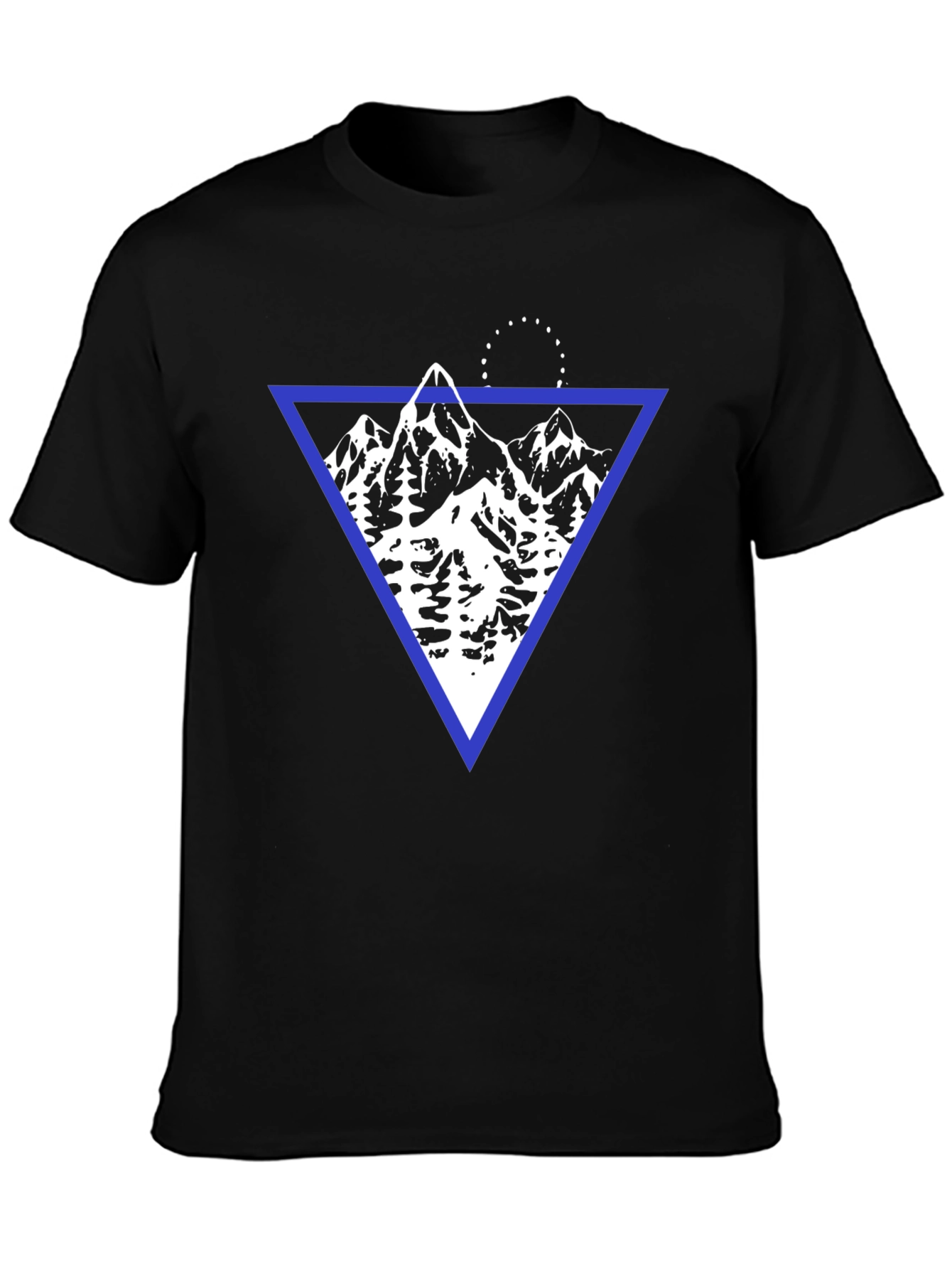 Geometric Mountain Graphic T-Shirt