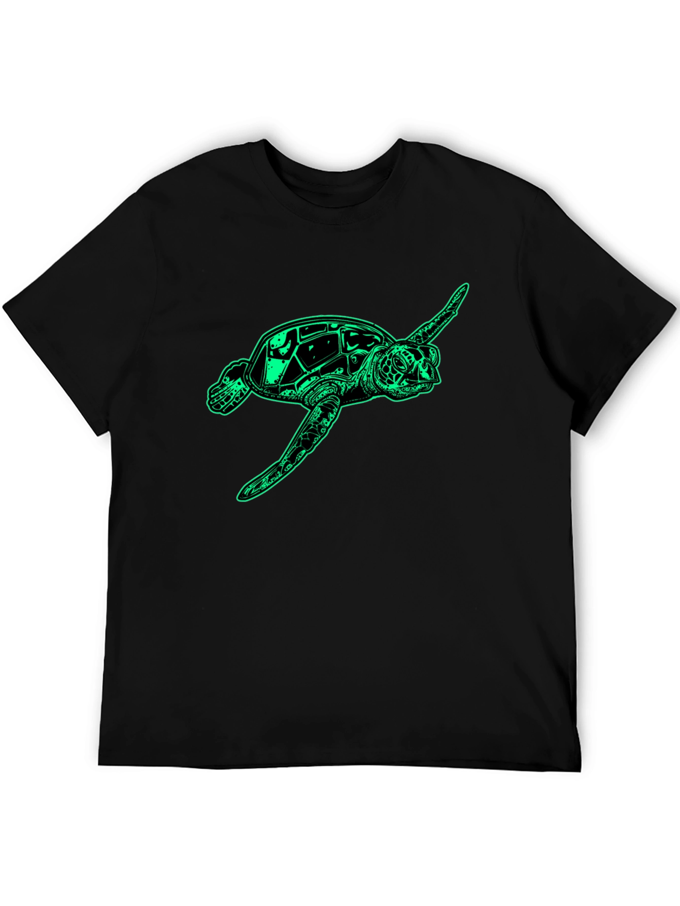 Sea Turtle Graphic Tee - Mens Black T-Shirt