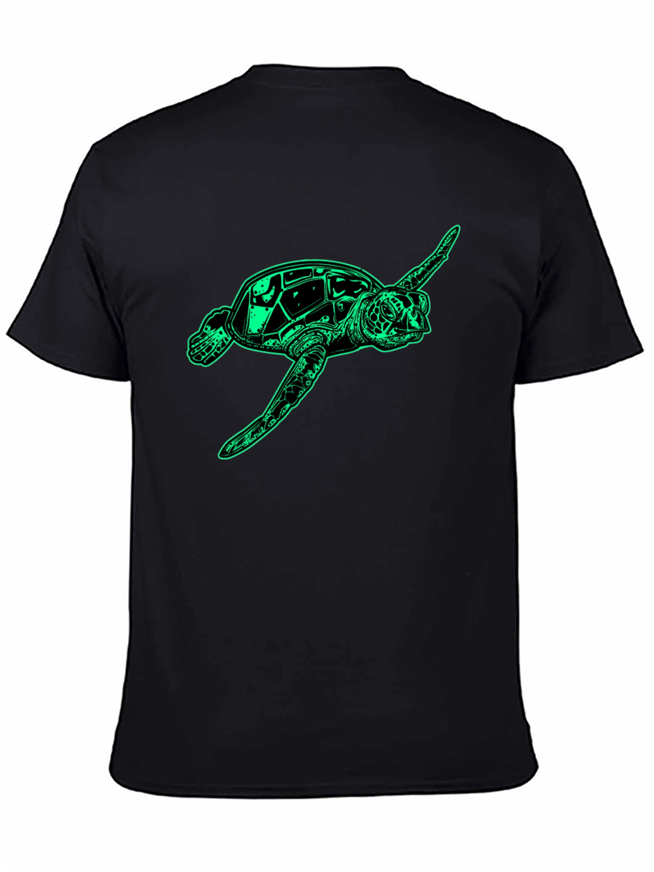 Sea Turtle Graphic Tee - Mens Black T-Shirt