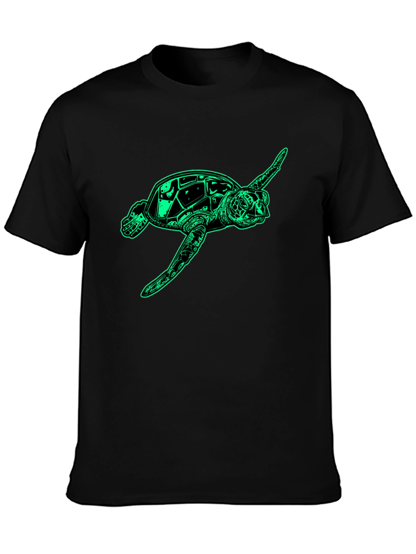 Sea Turtle Graphic Tee - Mens Black T-Shirt