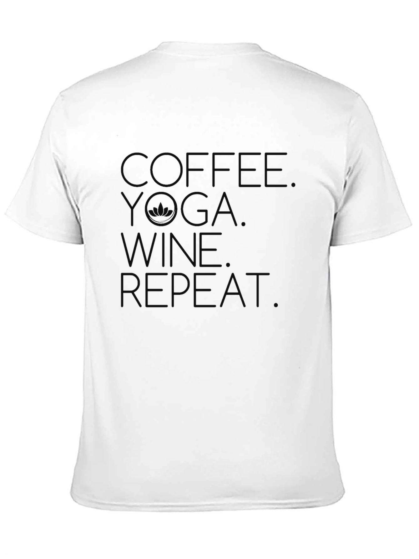 Coffee Yoga Wine Repeat Graphic Tee