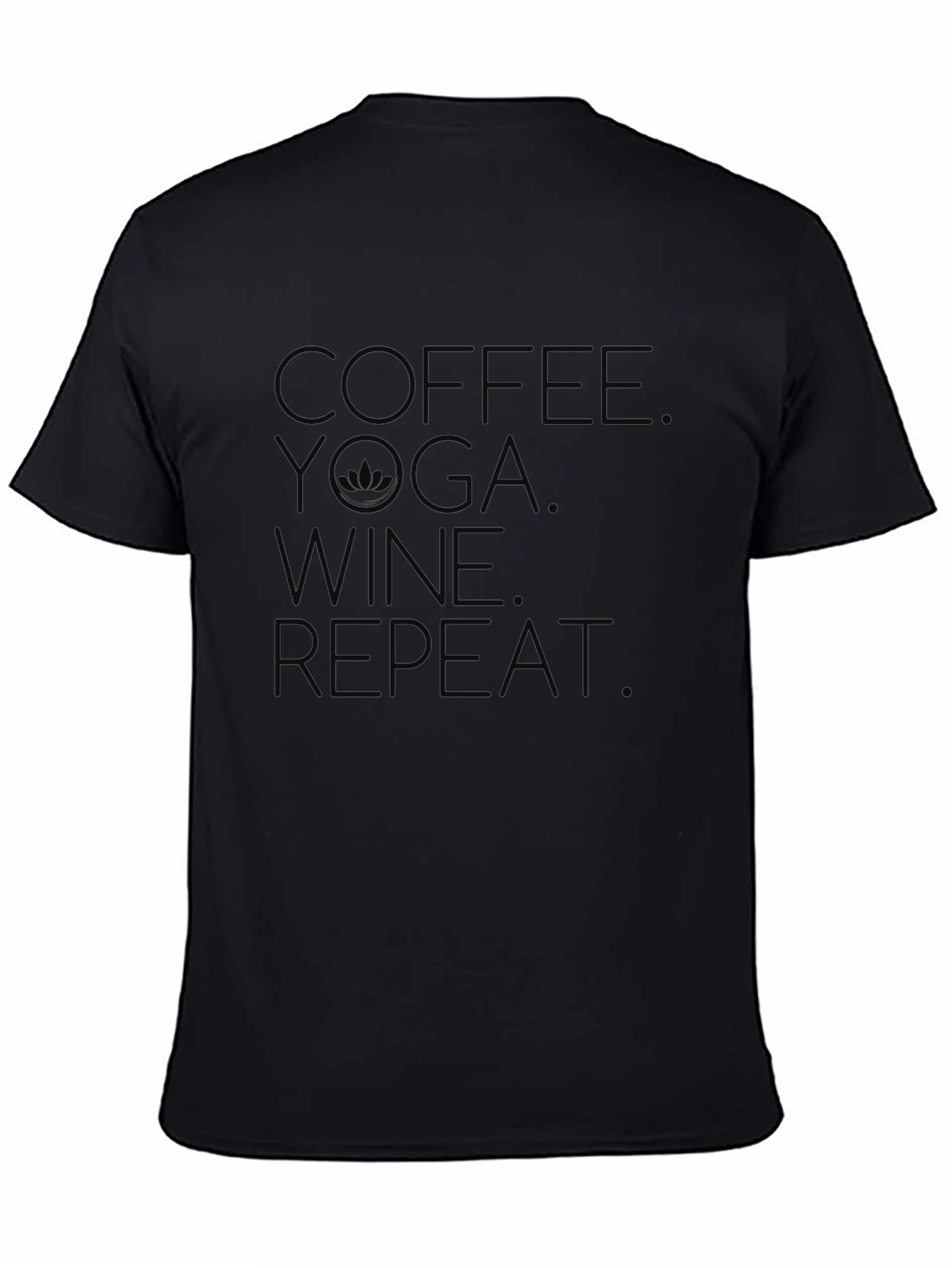 Coffee Yoga Wine Repeat Graphic Tee