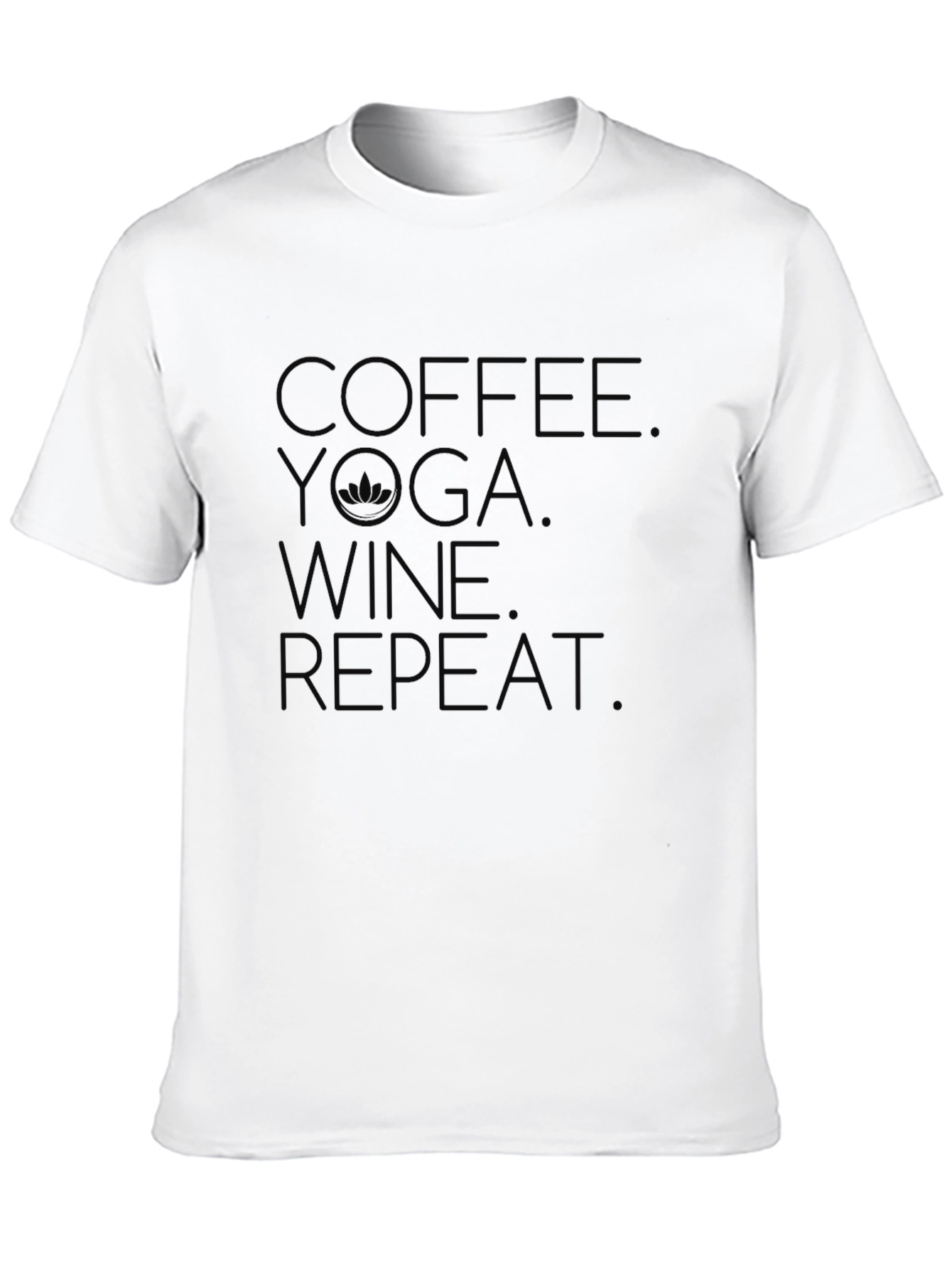 Coffee Yoga Wine Repeat Graphic Tee