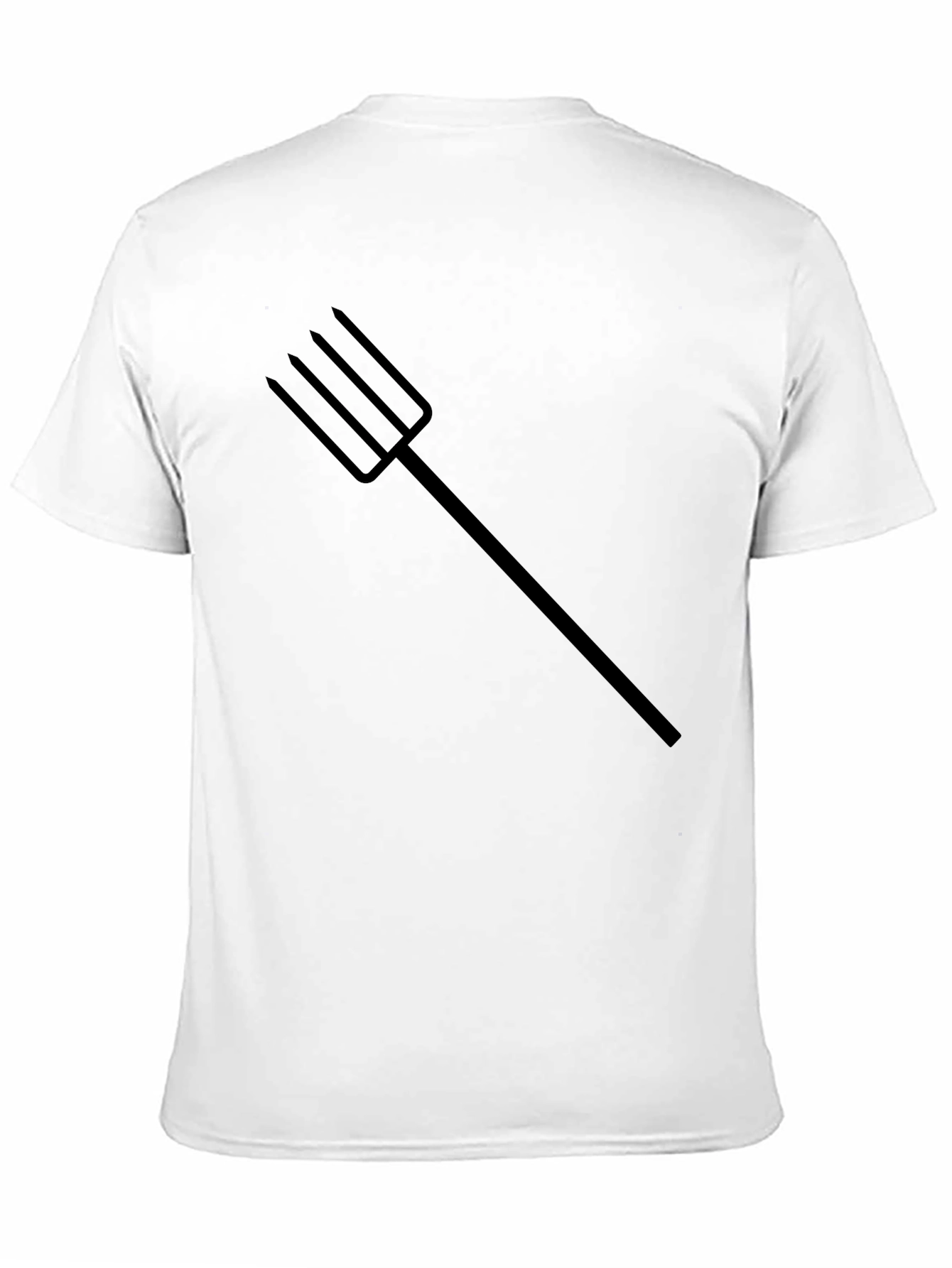 Black T-Shirt with Trident Graphic Tee