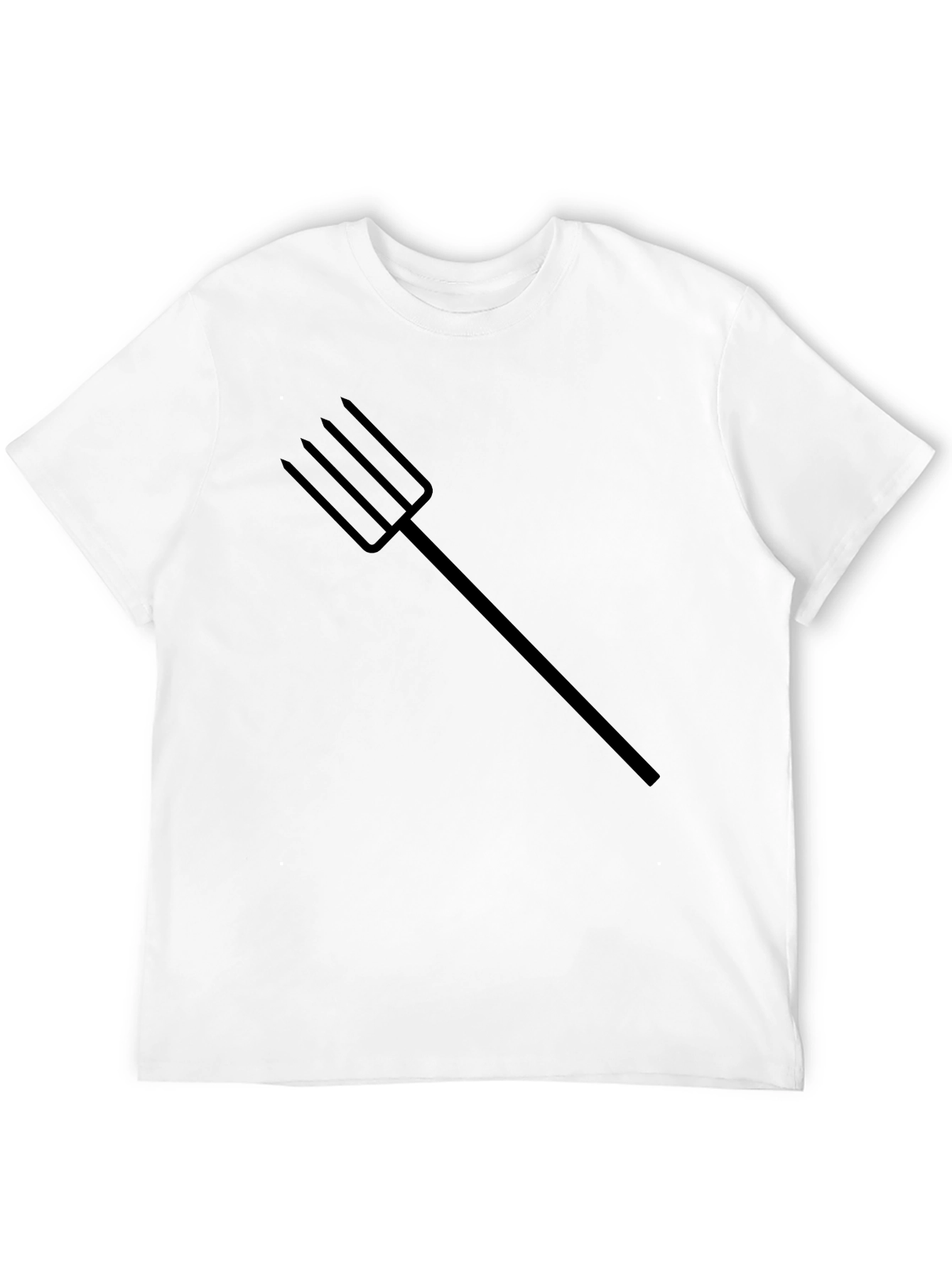 Black T-Shirt with Trident Graphic Tee