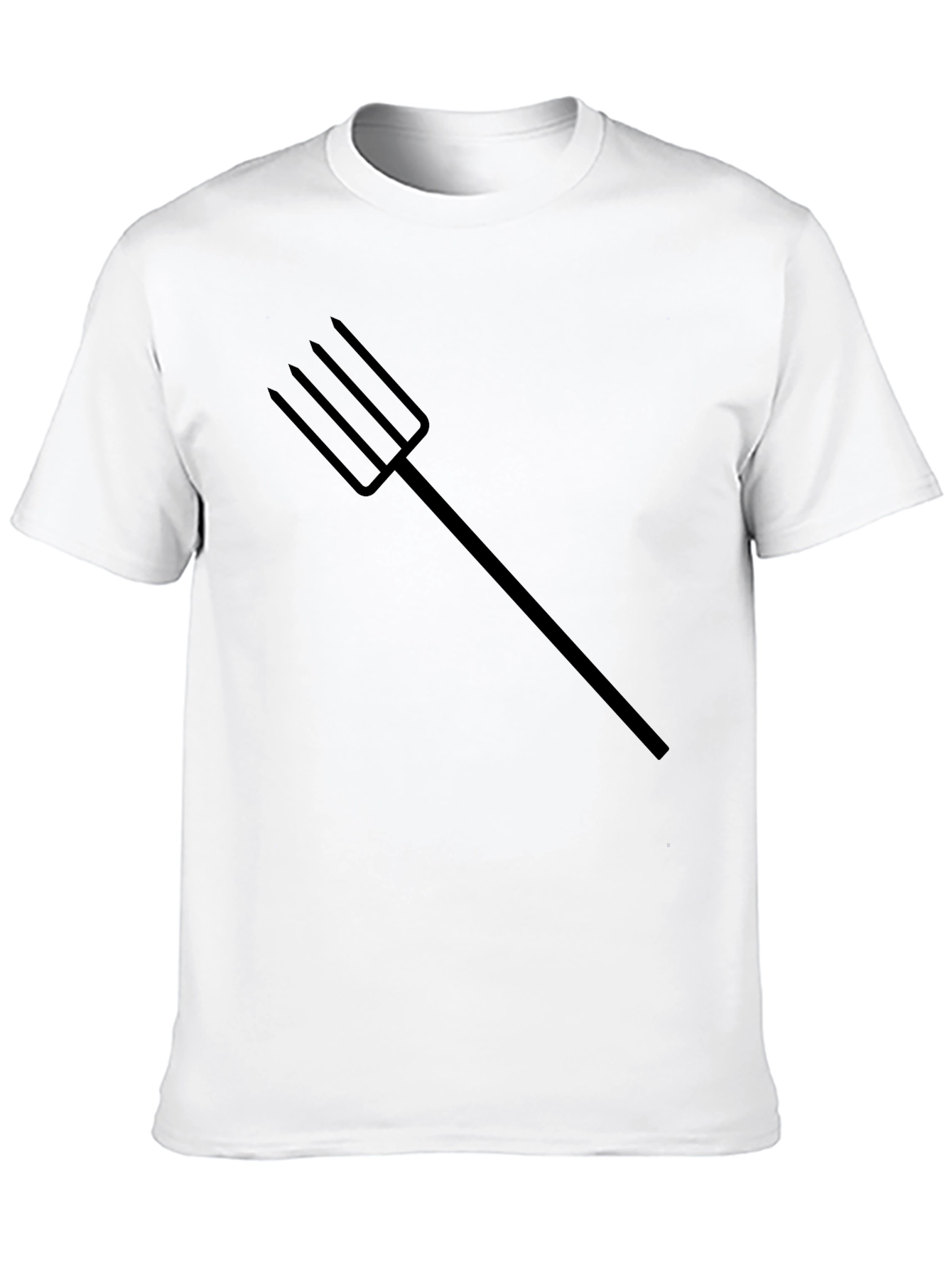 Black T-Shirt with Trident Graphic Tee