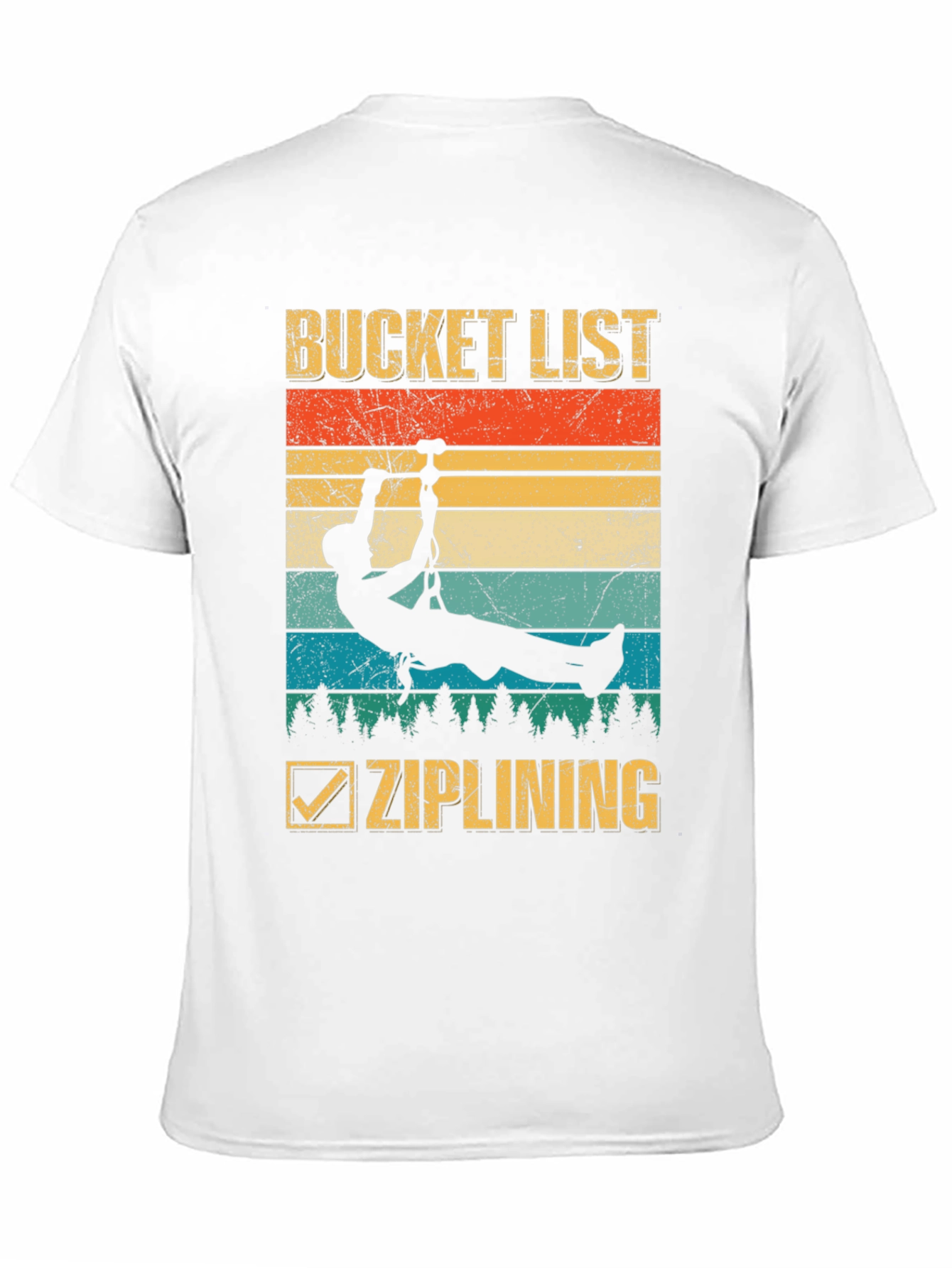 Bucket List Ziplining Graphic T-Shirt