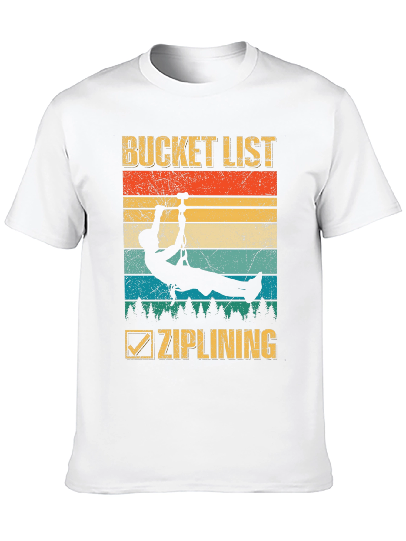 Bucket List Ziplining Graphic T-Shirt
