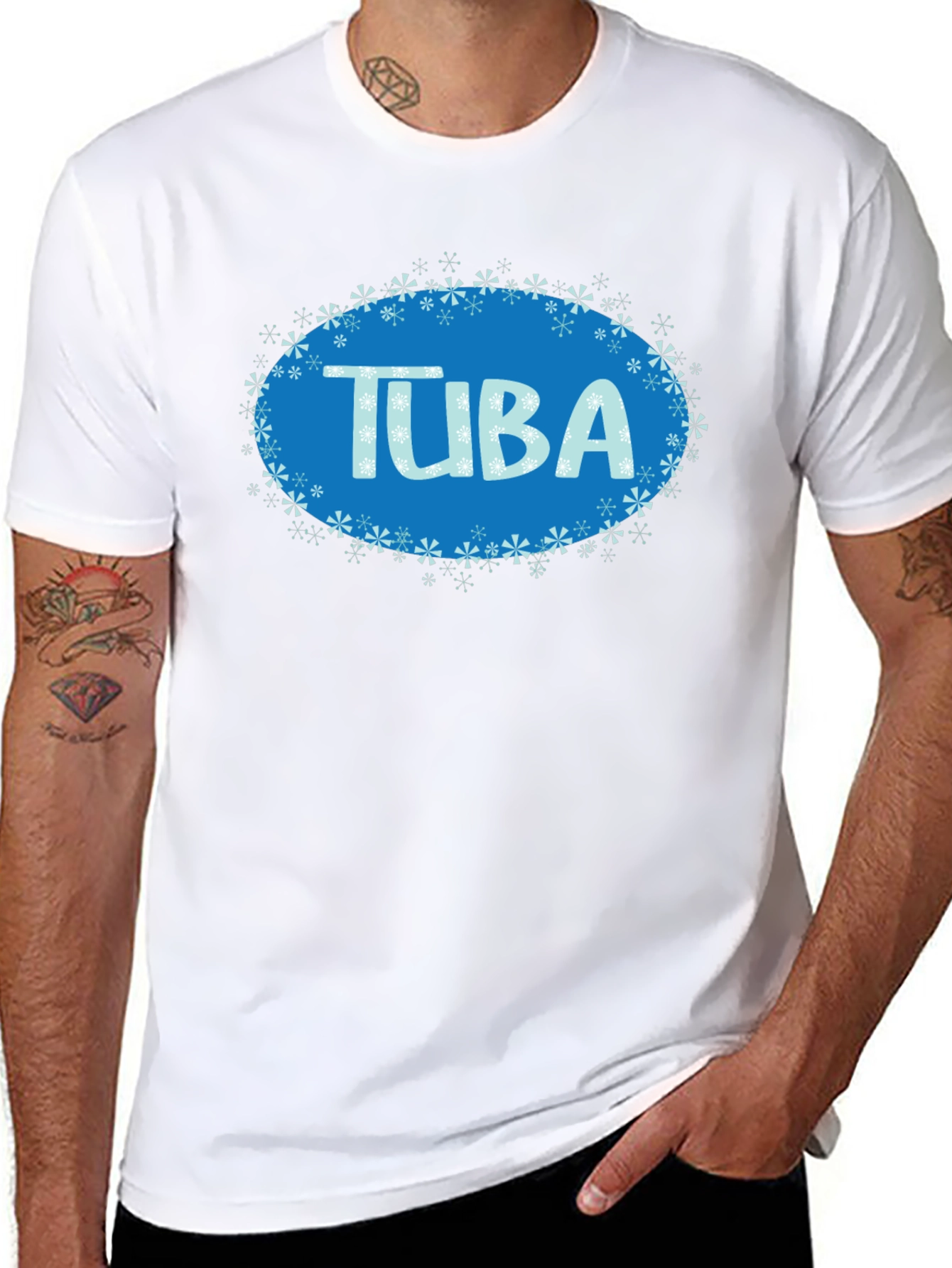 Tuba Winter Snowflake Tee