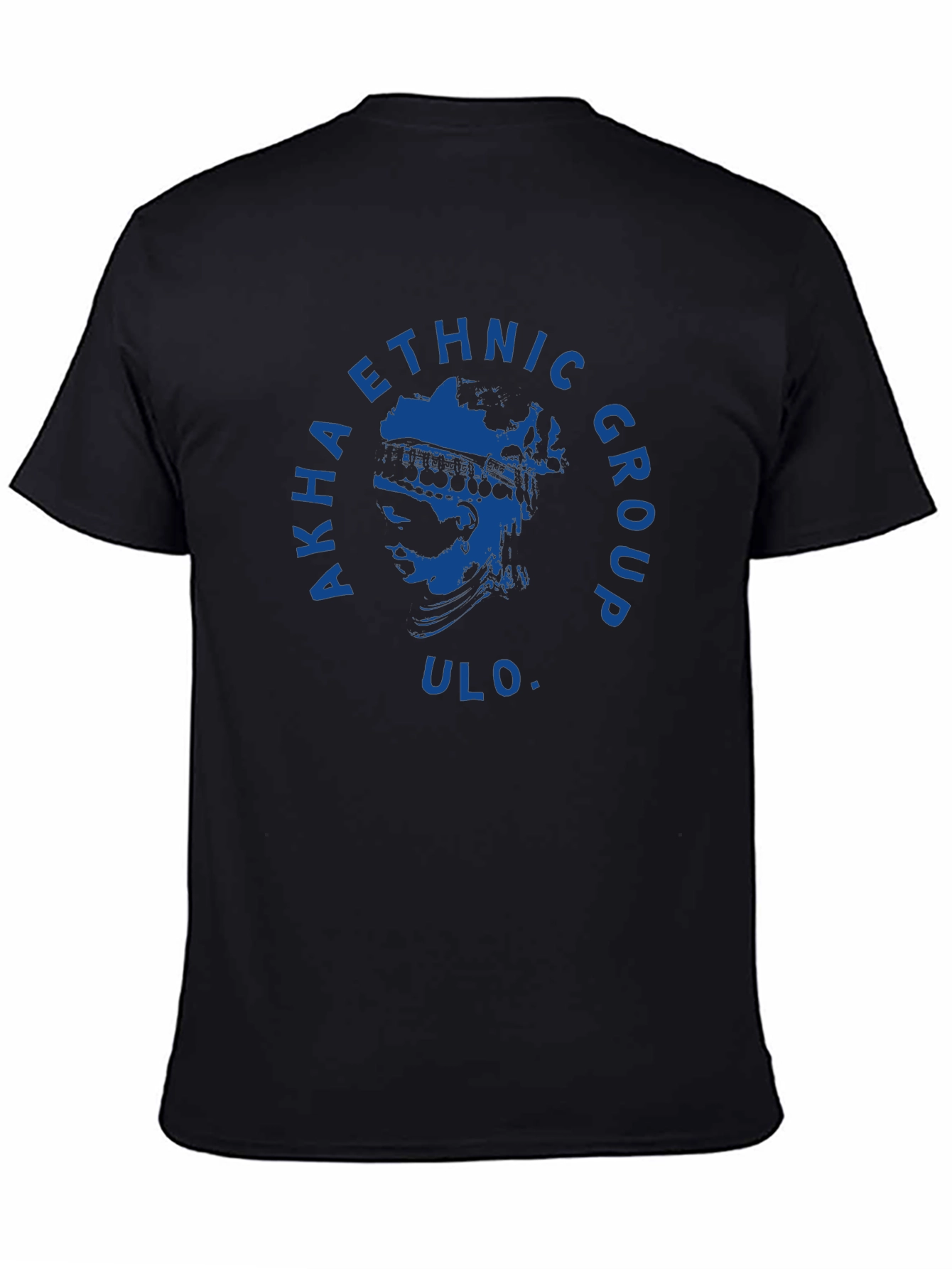 Akha Ethnic Group T-Shirt - ULO. Black Graphic Tee