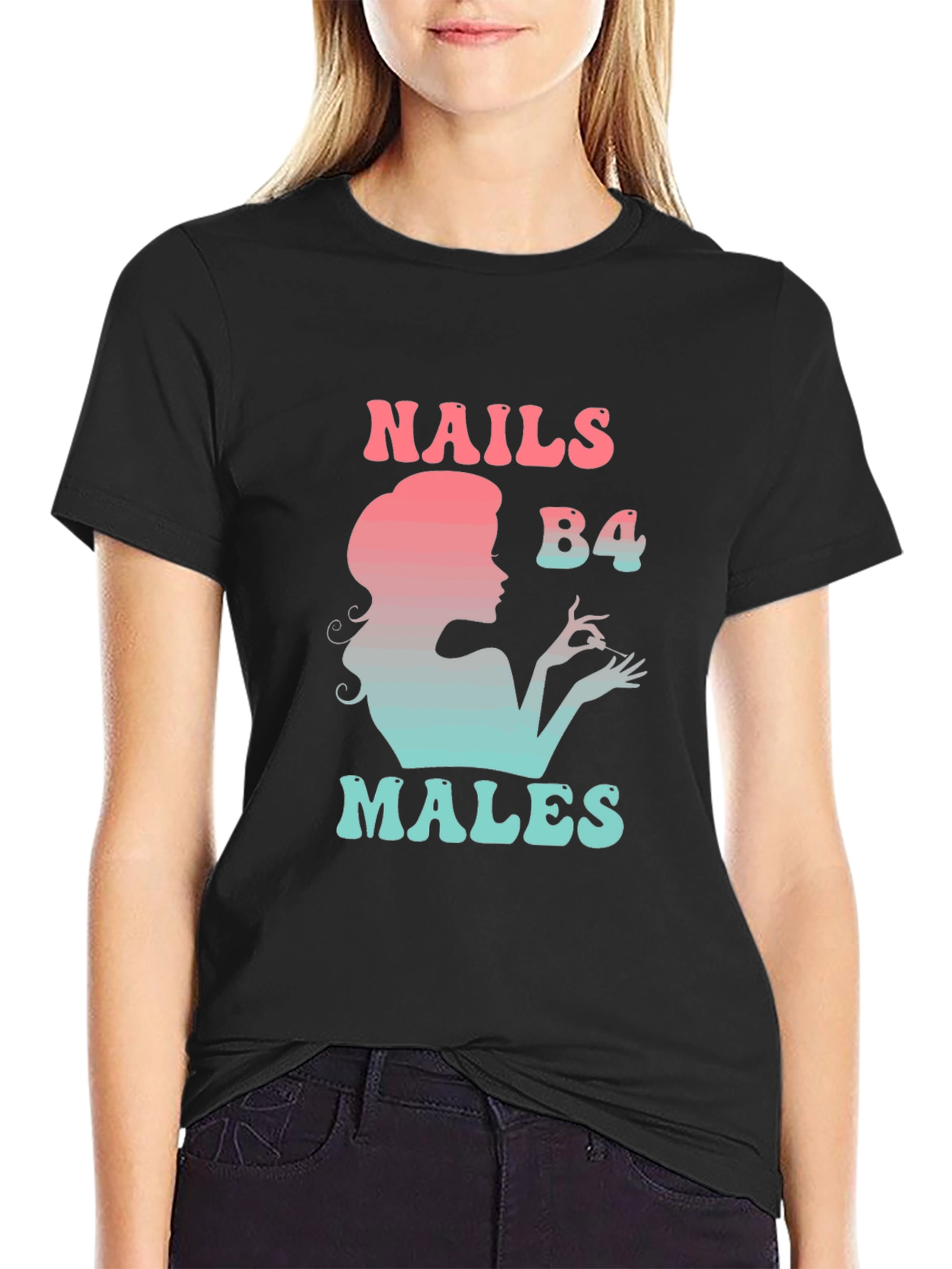 Nails B4 Males Graphic Tee - Stylish Statement T-Shirt